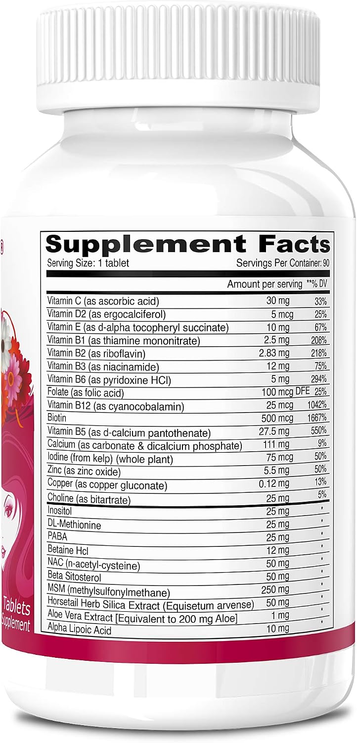 Deva Vegan Vitamins Hair, Nails & Skin Supplement