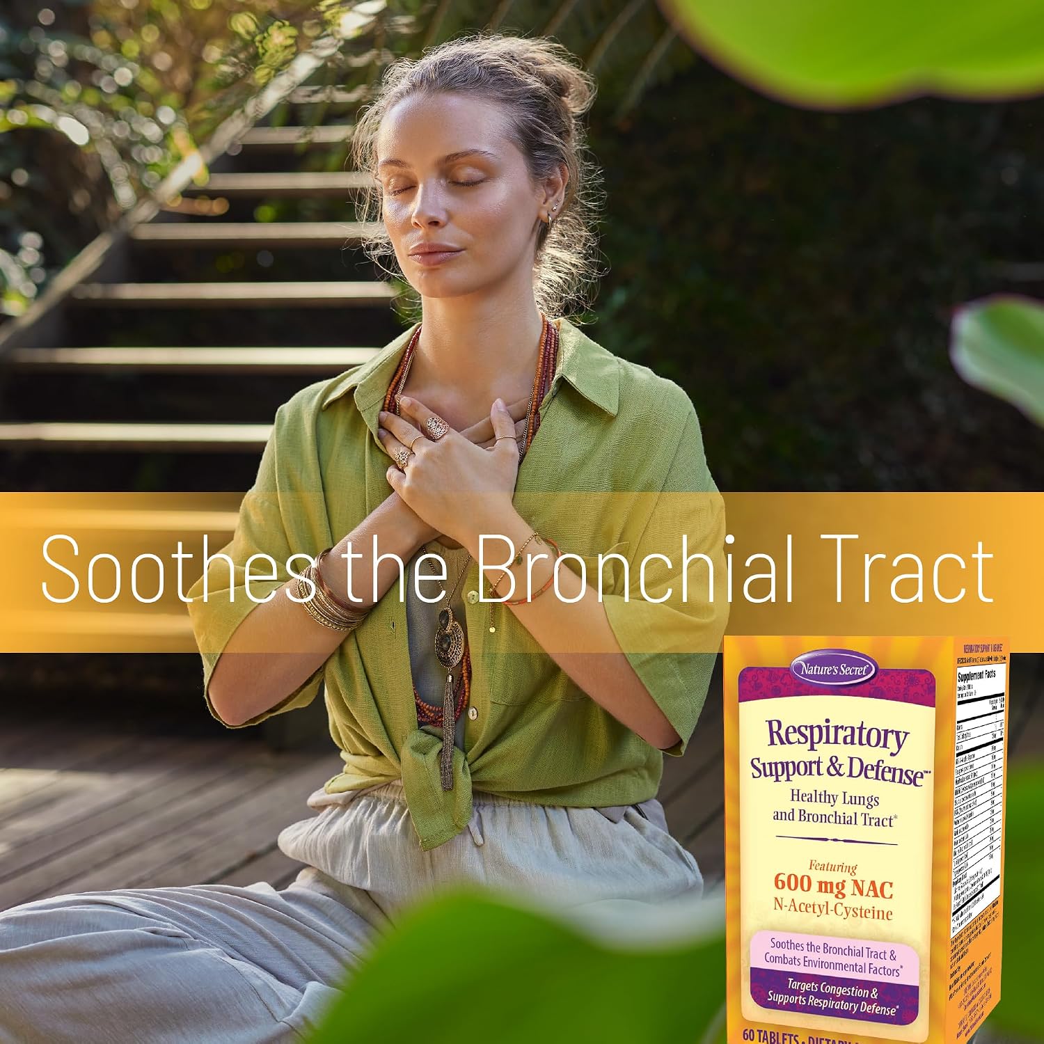 Nature's Secret Respiratory Support & Defense Tablets, 60 Count
