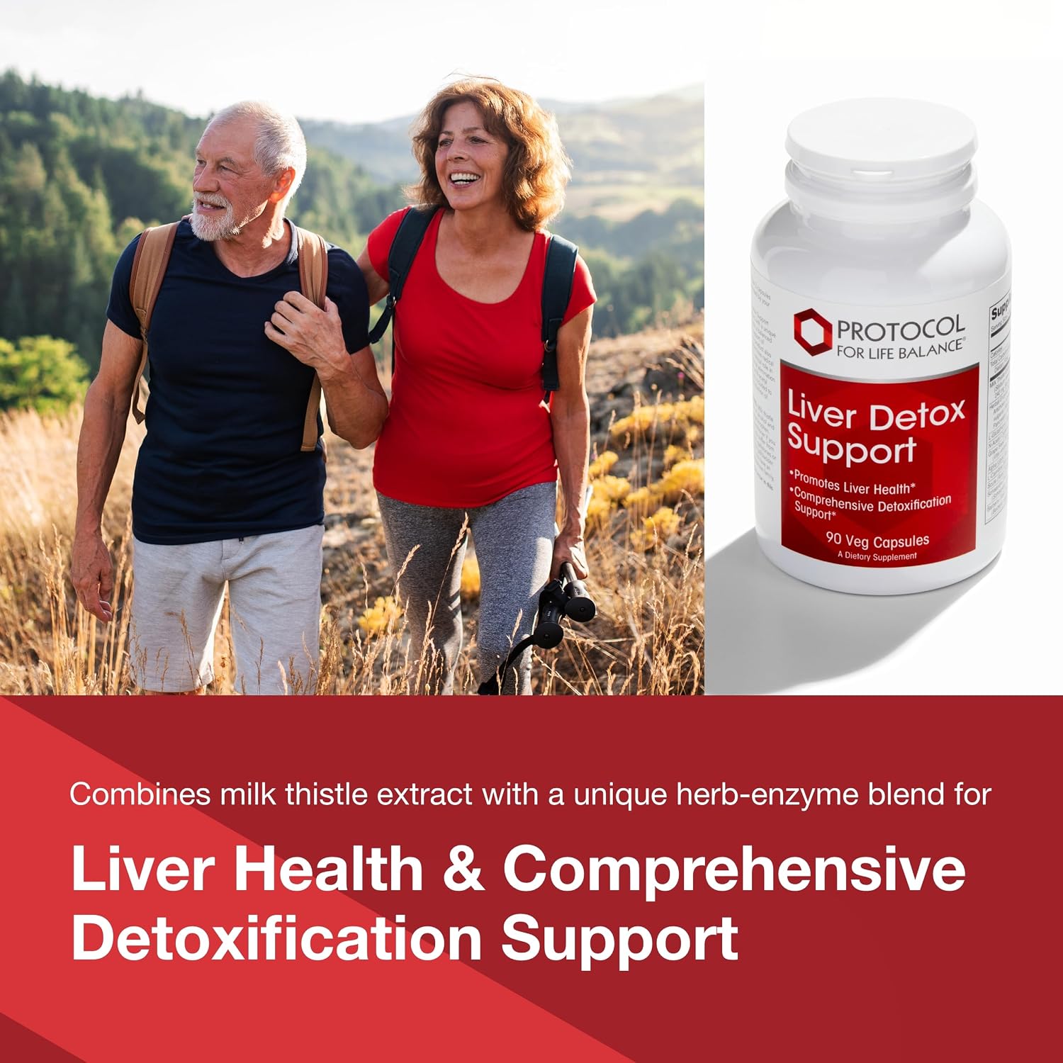 PROTOCOL FOR LIFE BALANCE Liver Detox Support – Milk Thistle & Glutathione – 90 Veg Capsules