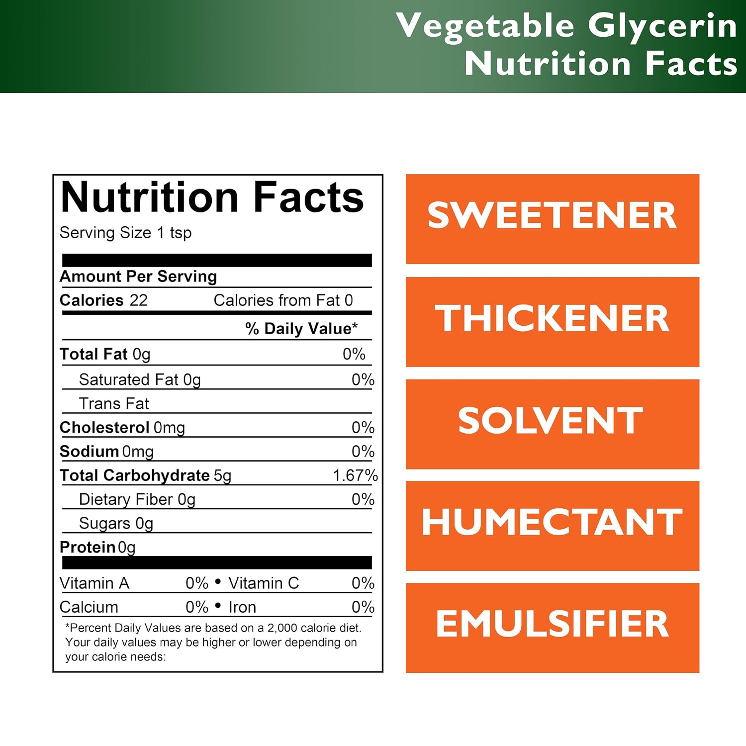 Vegetable Glycerin – 1 Pint (473 mL) – RSPO Sustainable Palm, Non-GMO, Kosher, USP Food Grade