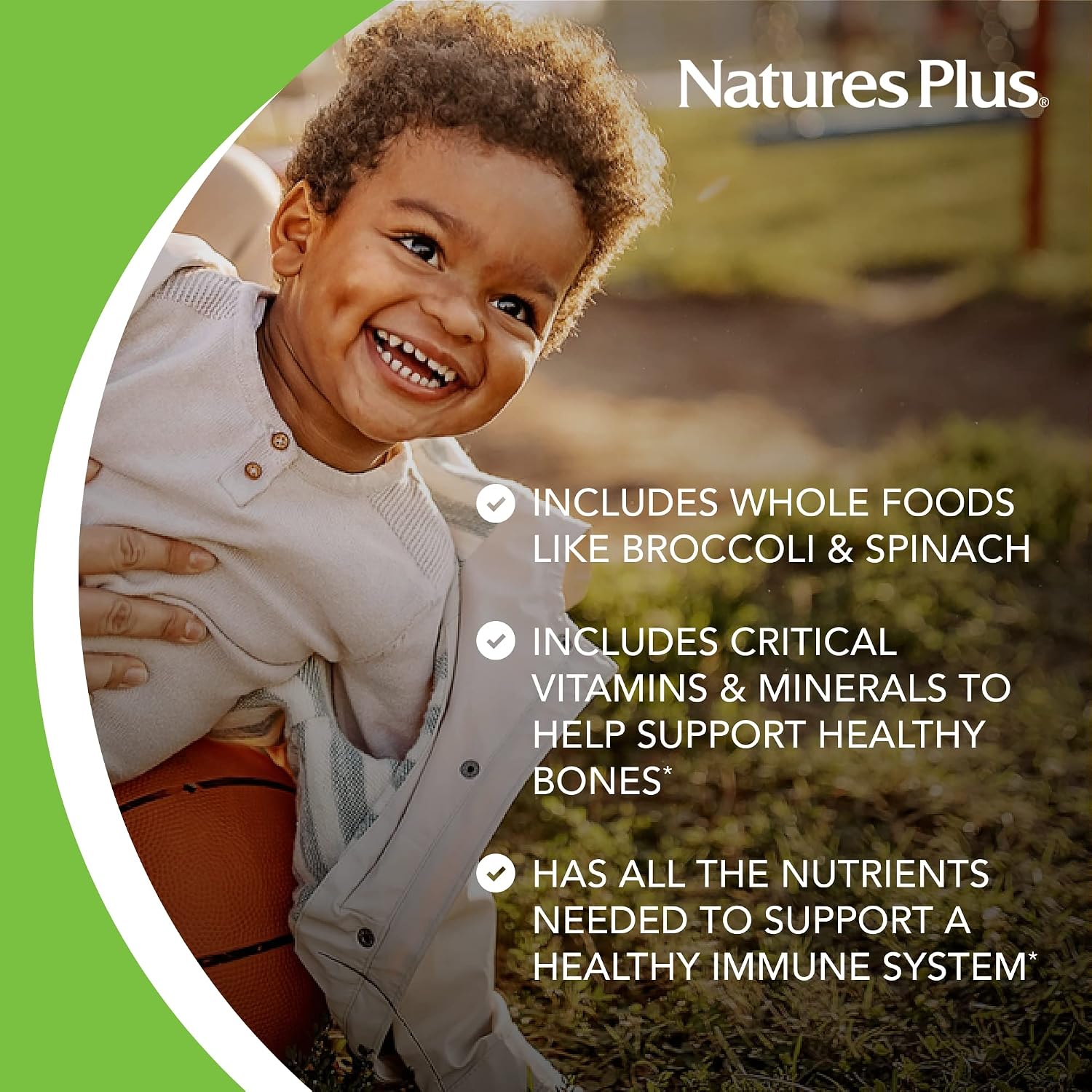 NaturesPlus Animal Parade Multivitamin Children's Chewables - Watermelon Flavour - 90 Tablets