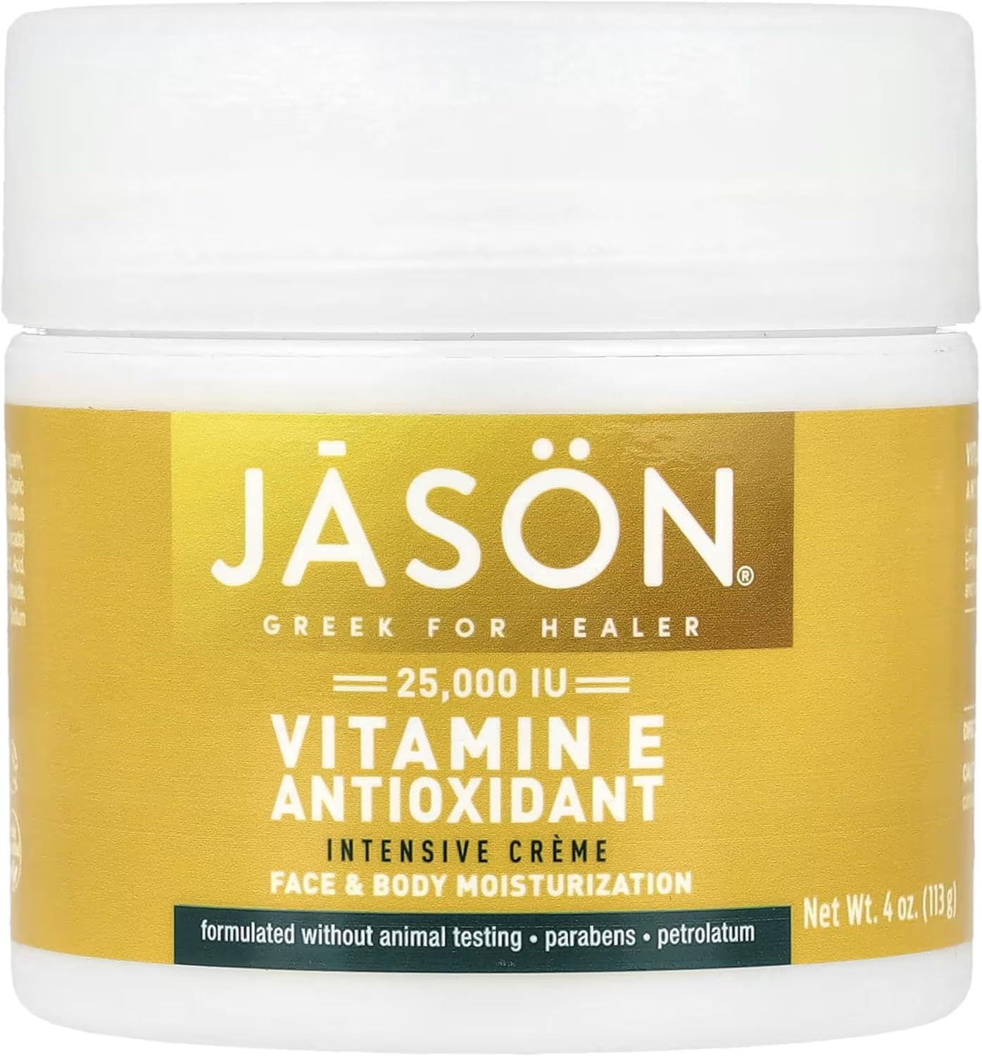 Jason Natural Products Super E Creme 25000 IU, 113 g (4 oz)