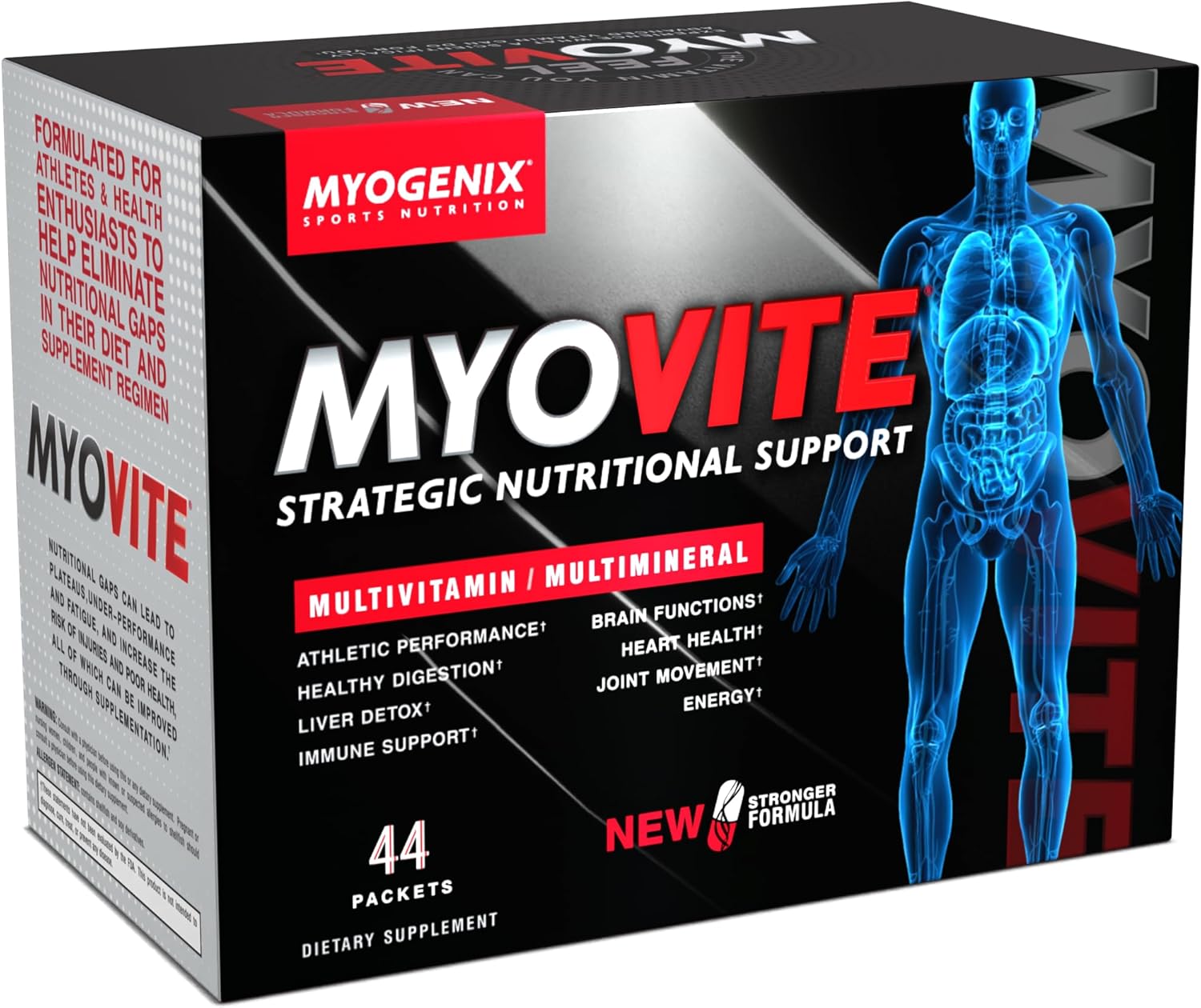 Myogenix Myovite Multivitamin for Athletes – Joint, Heart & Digestive Support – 44 Packets