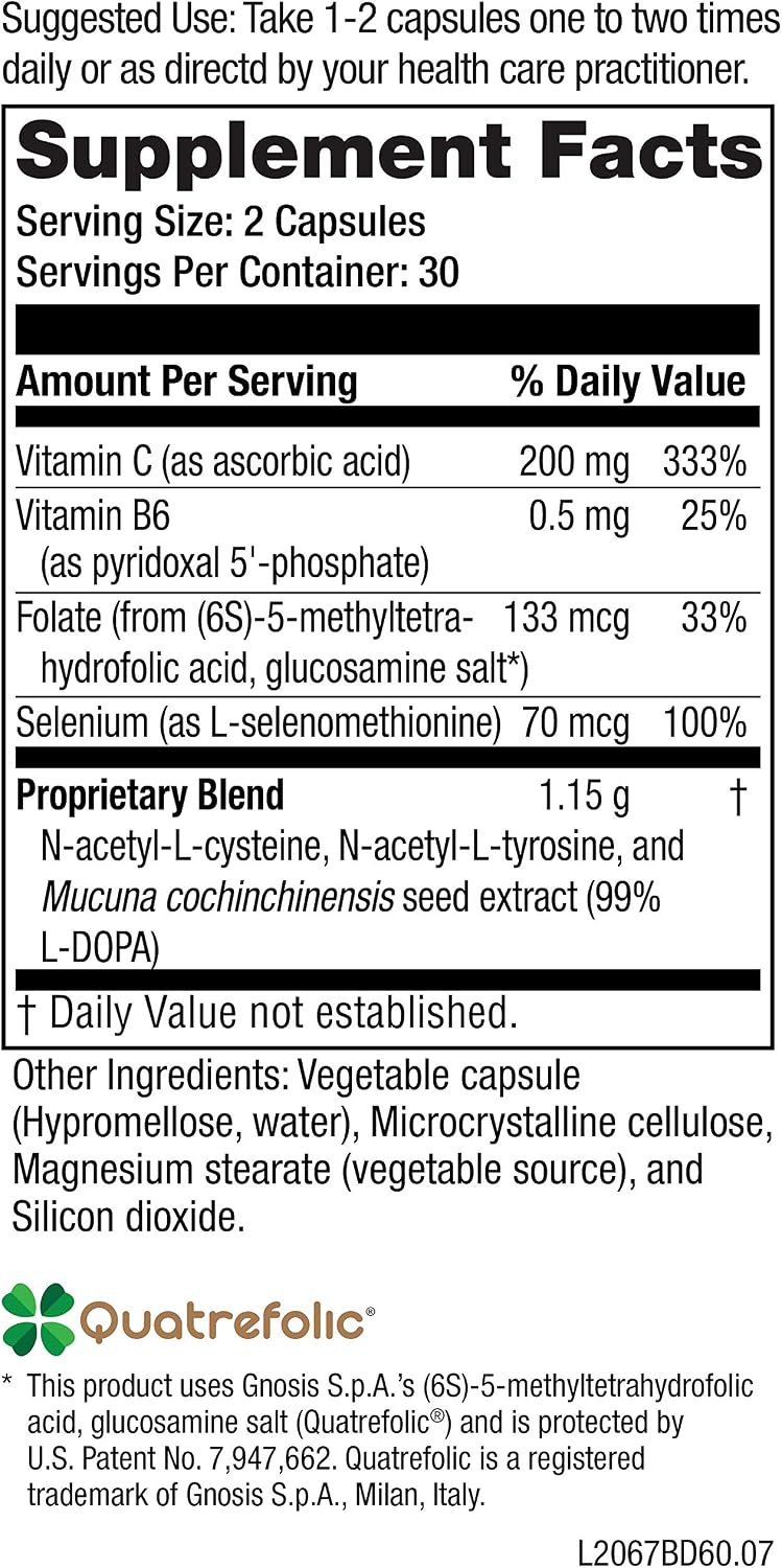 NeuroScience Balance D - Mood Support Supplement for Energy, Focus and Brain Health (60 Capsules)