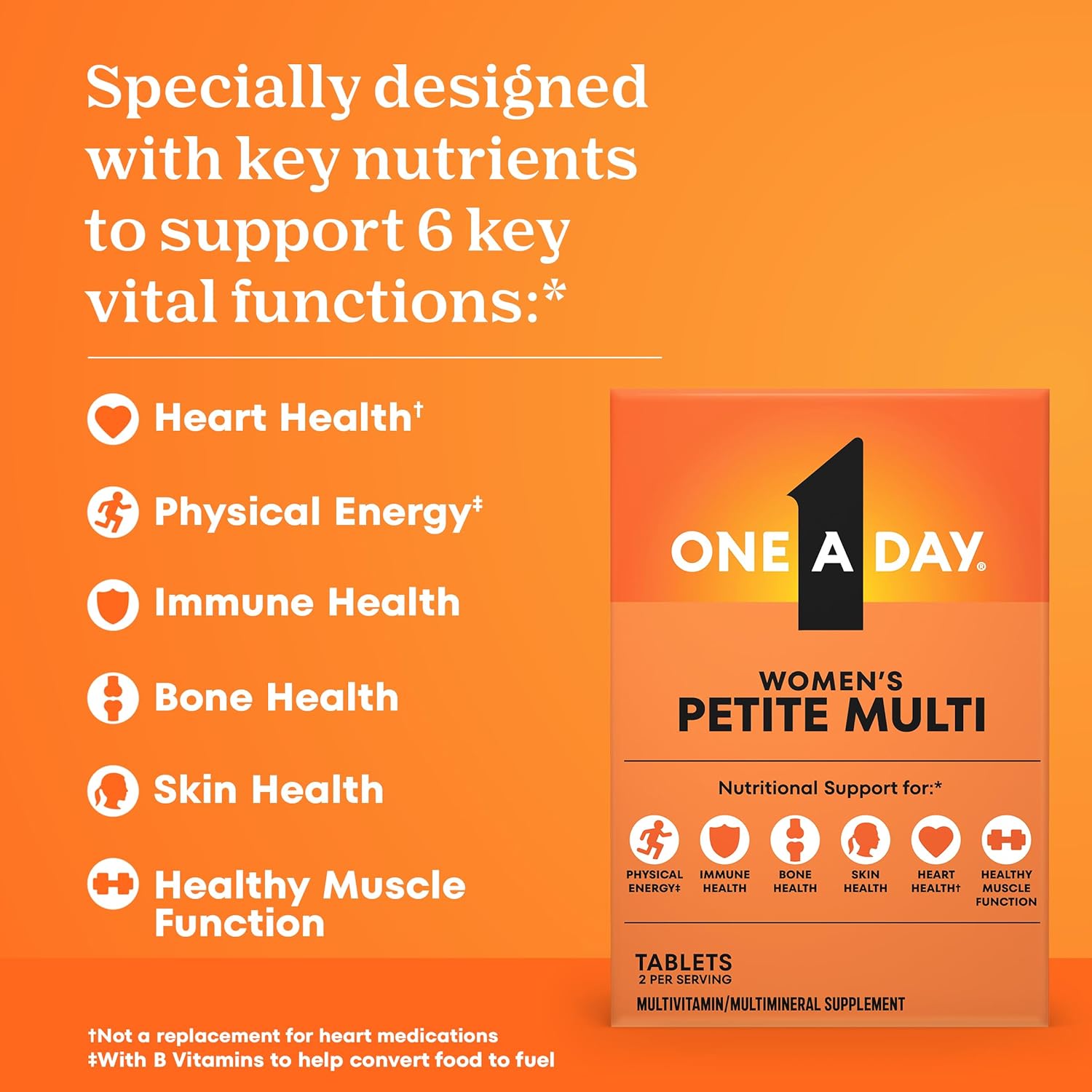 One A Day Women's Petites Multivitamin Tablets, 160 Count