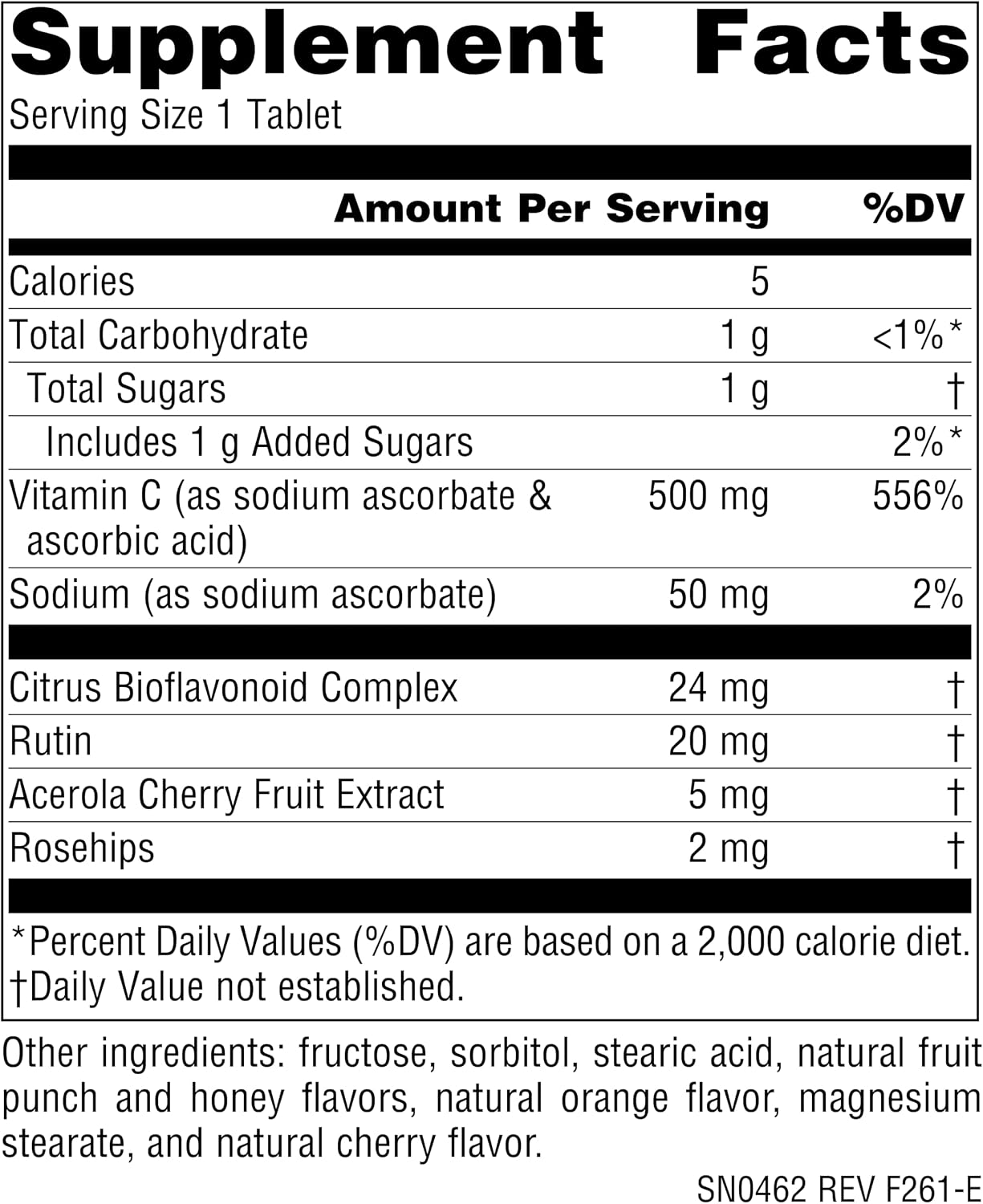 Source Naturals Chewable C, Acerola Cherry, 500mg - 100 Fruit Flavoured Tablets