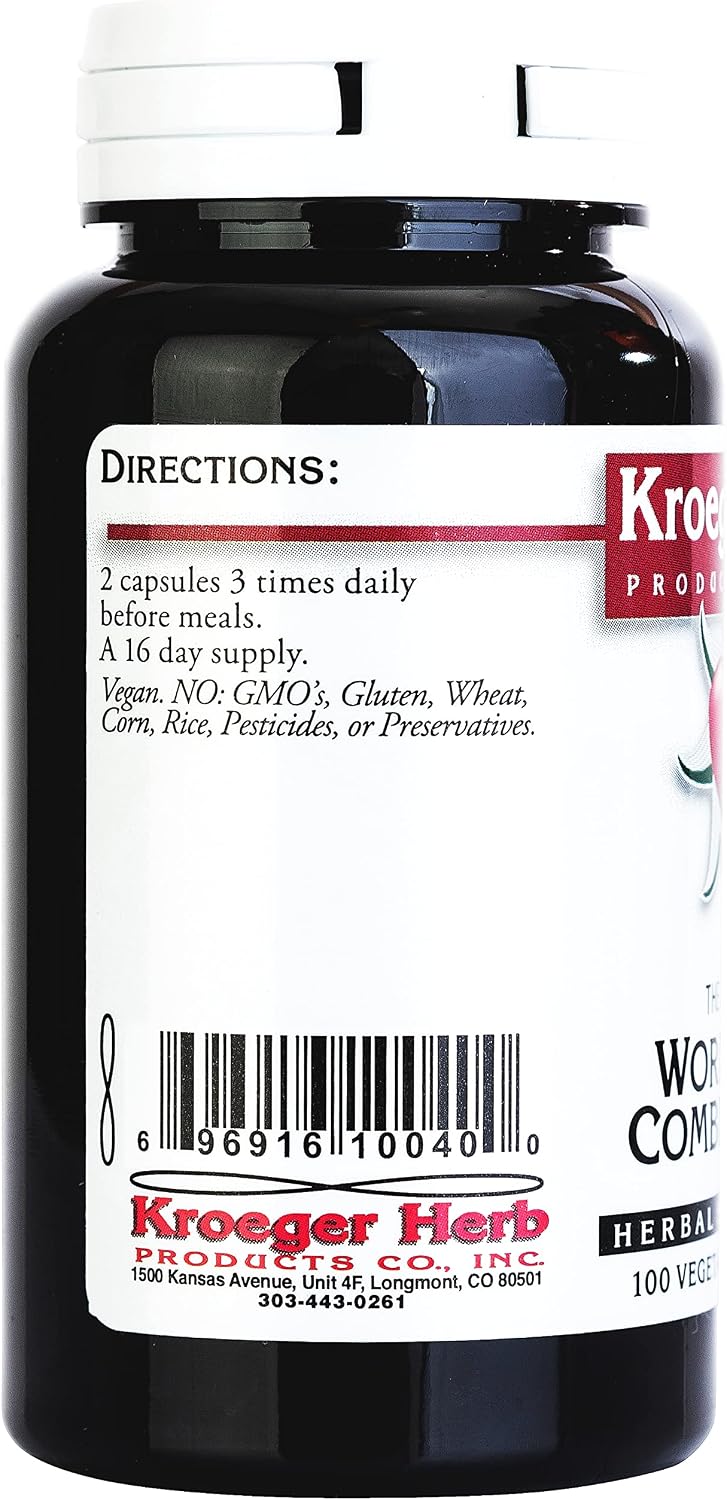 Wormwood Combination - 100 Vegetarian Capsules