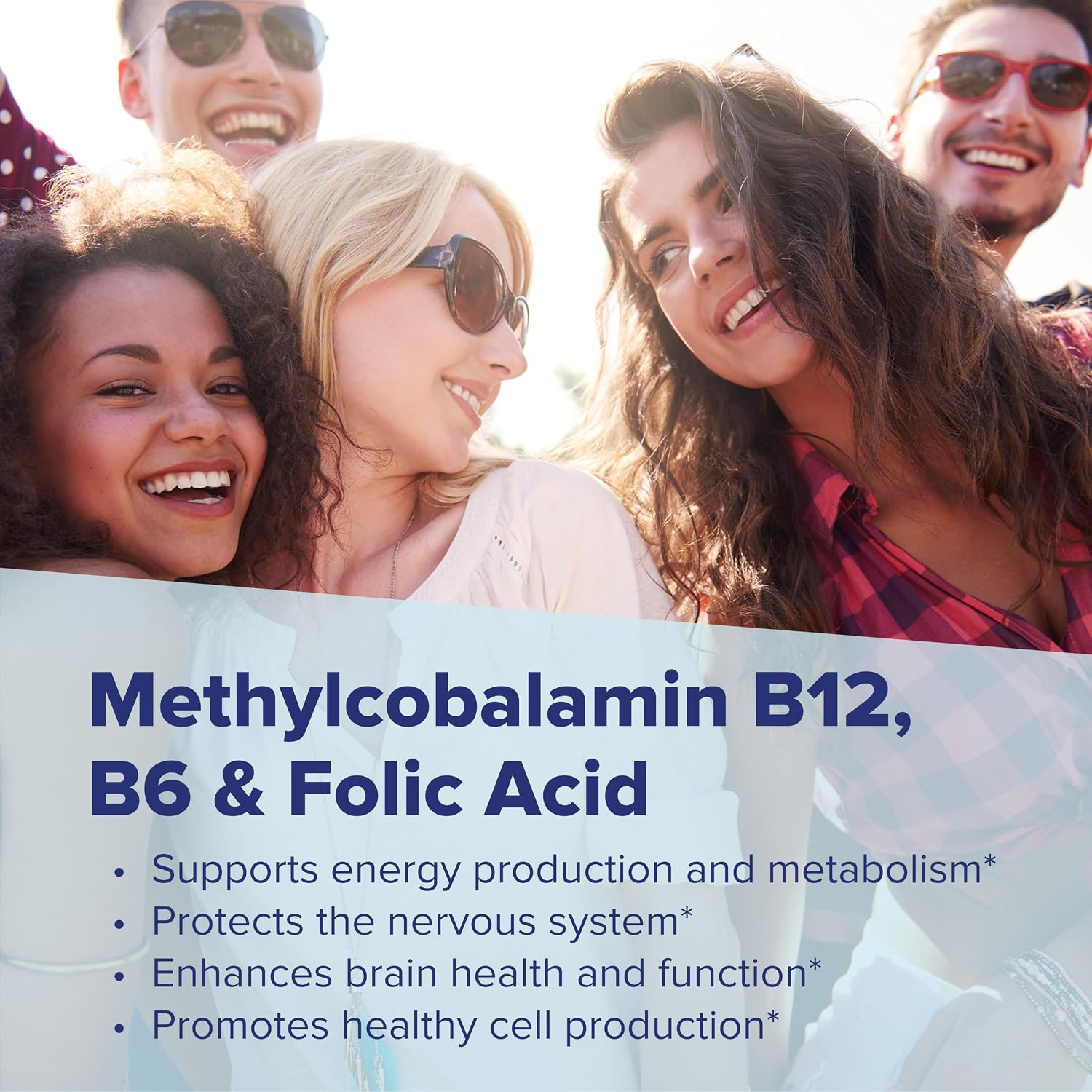 Superior Source No Shot Vitamin B12 Methylcobalamin 10000 mcg, B6 & Folic Acid 1200 mcg - Supports Brain & Heart Health - Aids Natural Energy Levels - 30 Sublingual Dissolving Tablets