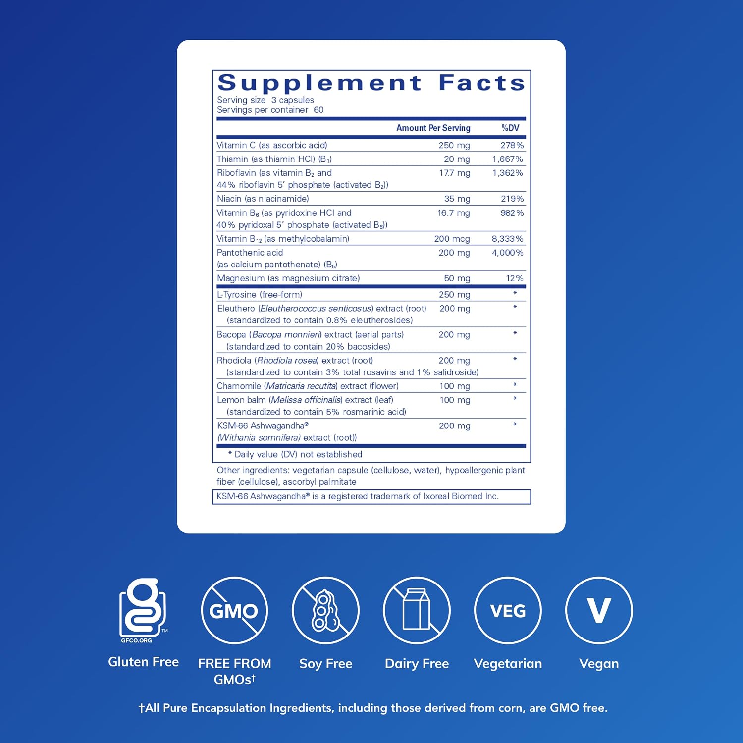 Pure Encapsulations Daily Stress Formula | Helps Support Relaxation and Manage Occasional Stress | 180 Capsules