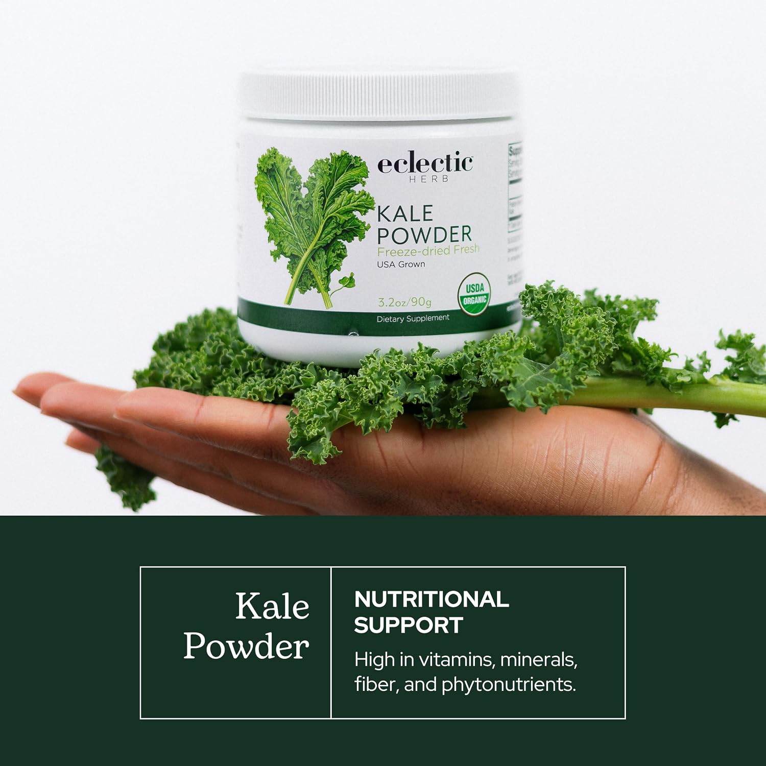 Eclectic Herb Organic Kale Powder - Superfood Supplement (90.7 g)