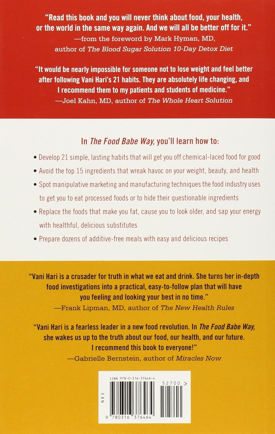 The Food Babe Way: Break Free from Hidden Toxins in Your Food, Lose Weight, Look Years Younger, and Get Healthy in 21 Days!