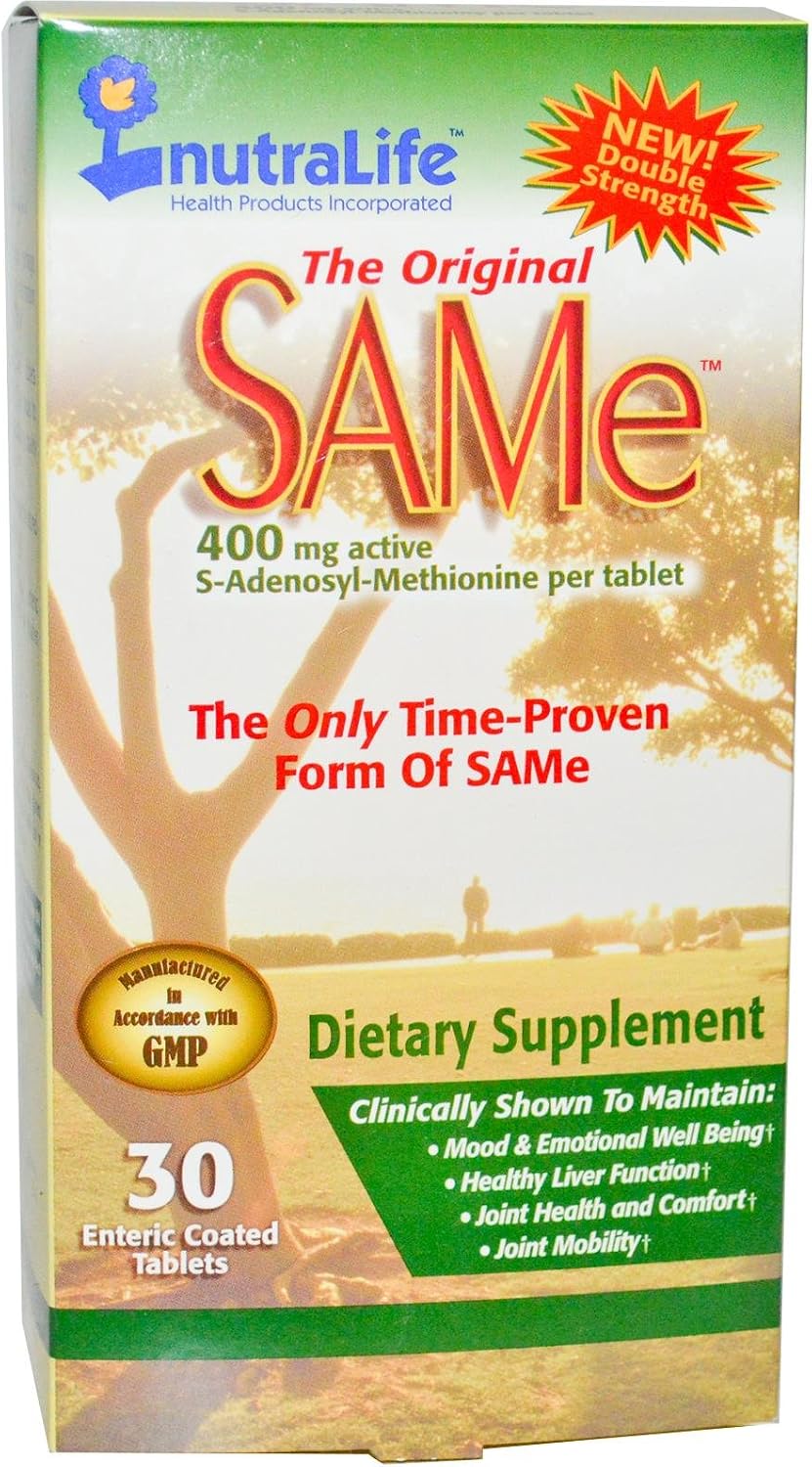 Nutralife The Original SAM-e 400 mg, 30 Enteric Coated Tablets