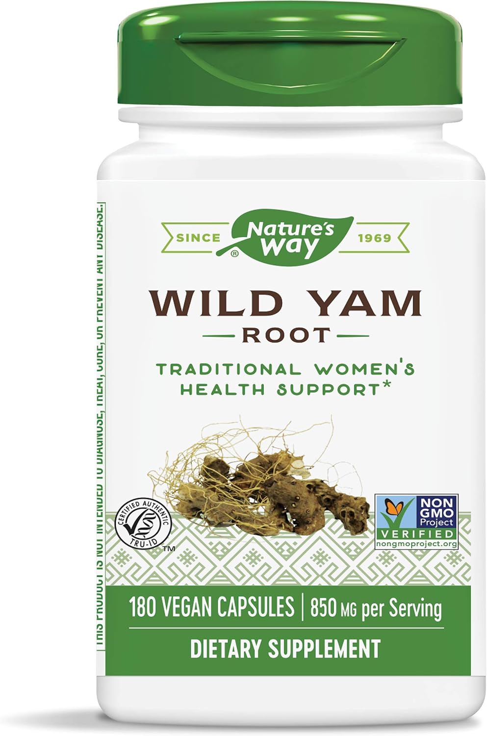Nature's Way Wild Yam, 180 Veggie Capsules