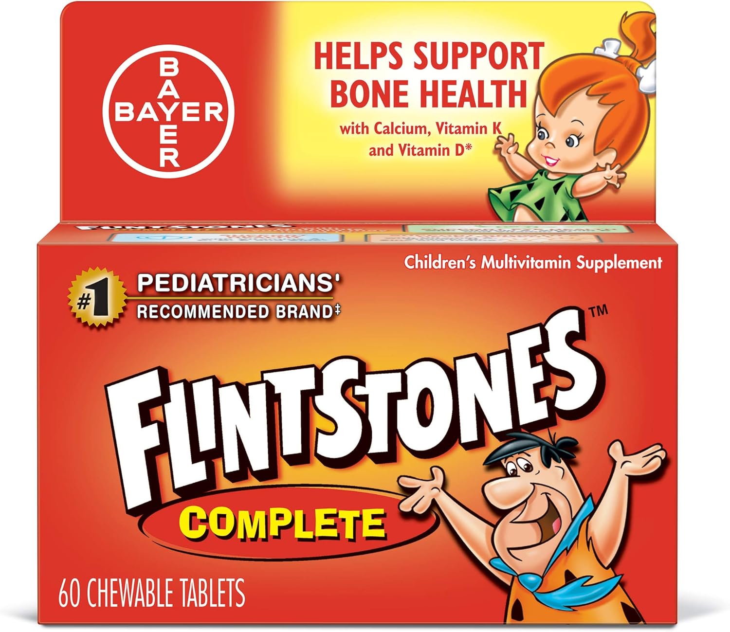 Flintstones Vitamins Complete Multivitamin Chewables - 60 Count, Canada