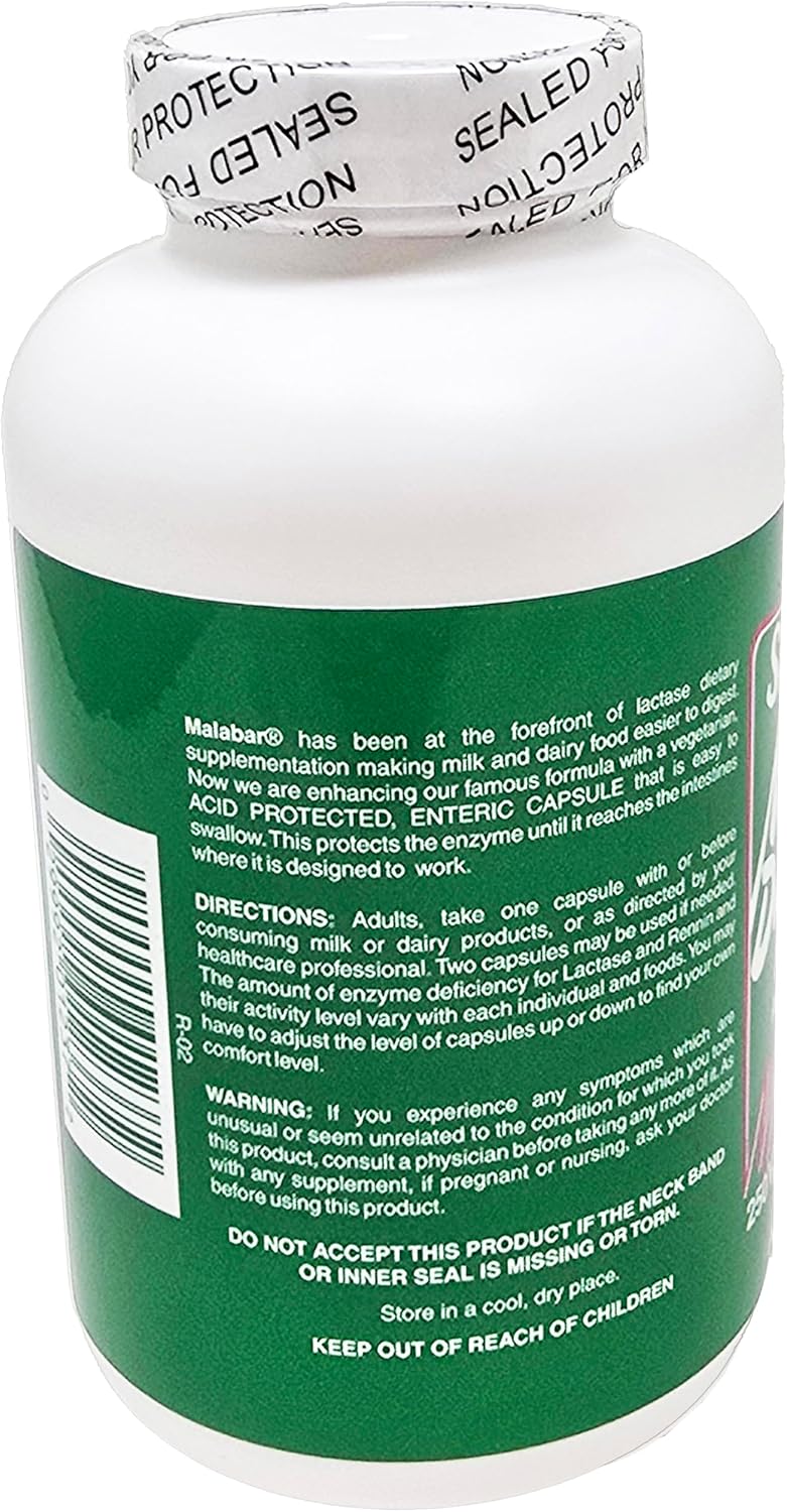 Malabar Super Milk Digestant - 250 Capsules