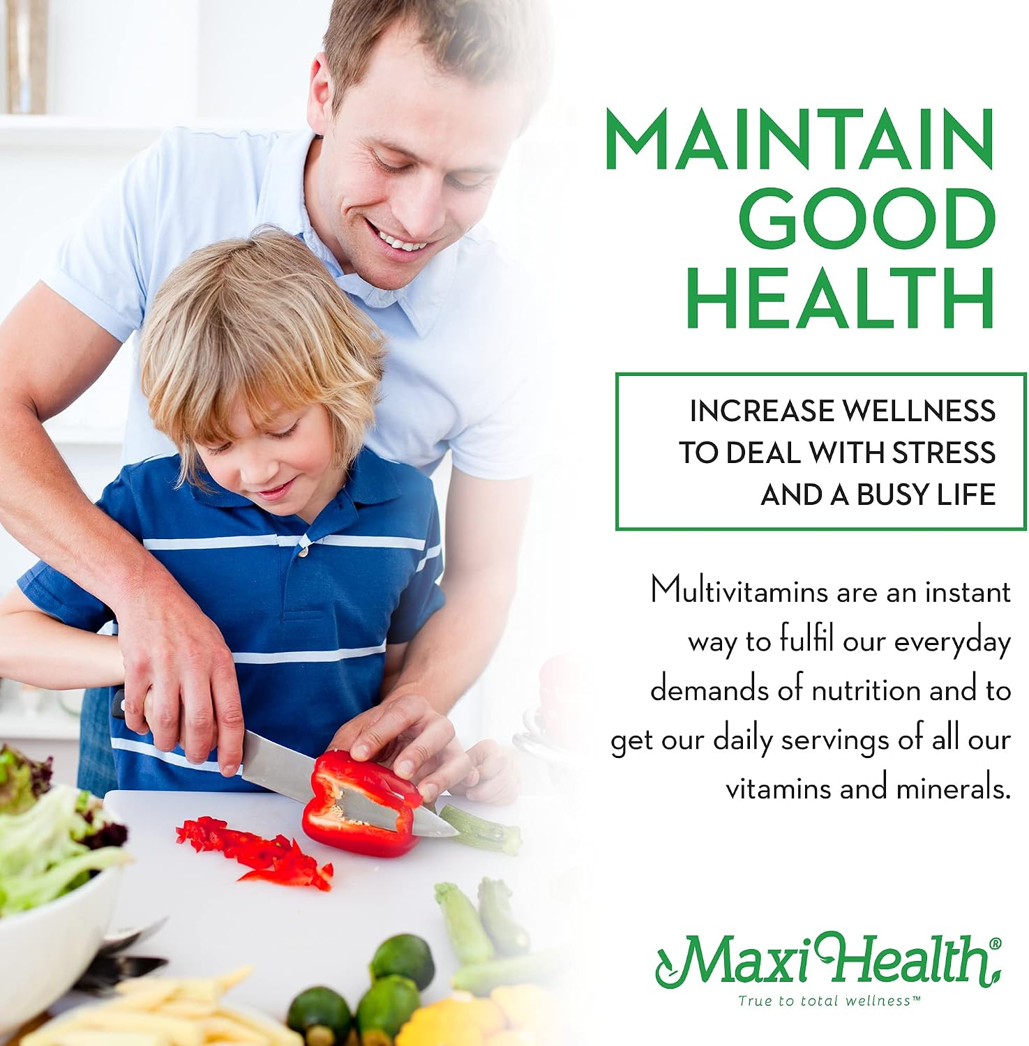 Maxi Health Chewable Multivitamin with Iron – Cherry Flavoured, 180 Tablets