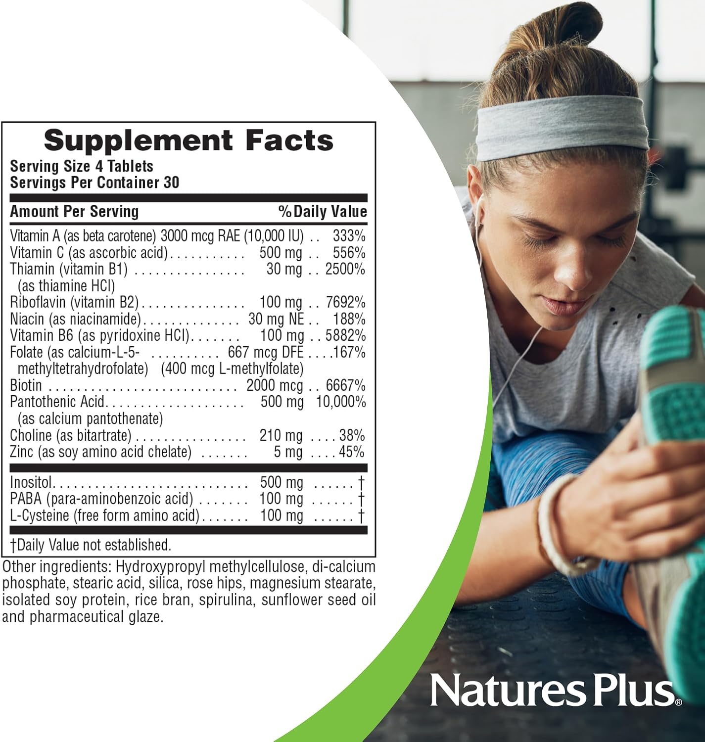NaturesPlus Ultra Hair - 120 Sustained-Release Mini Tablets