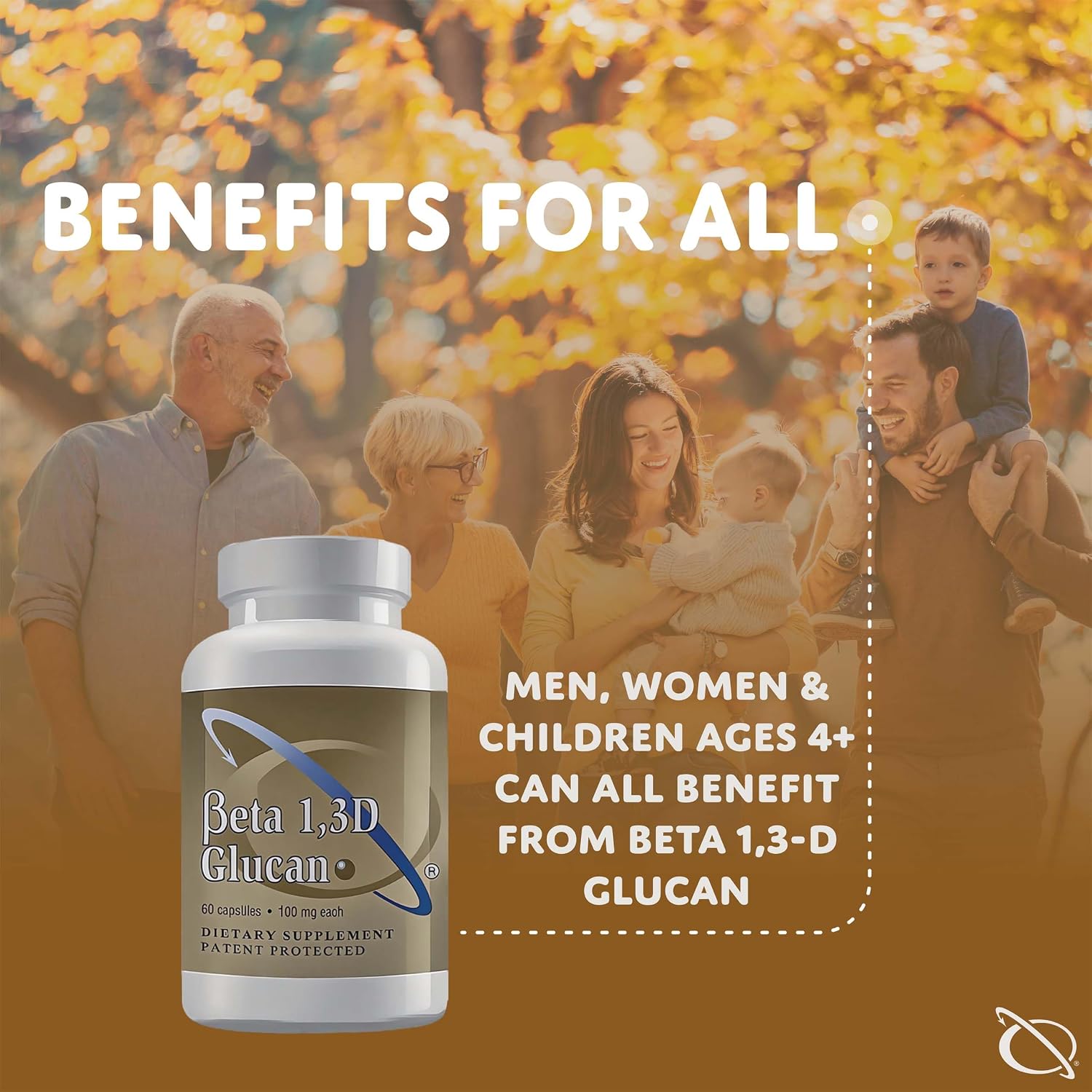 Transfer Point Beta 1,3D Glucan 100 mg Immune Support Supplement, 60 Capsules