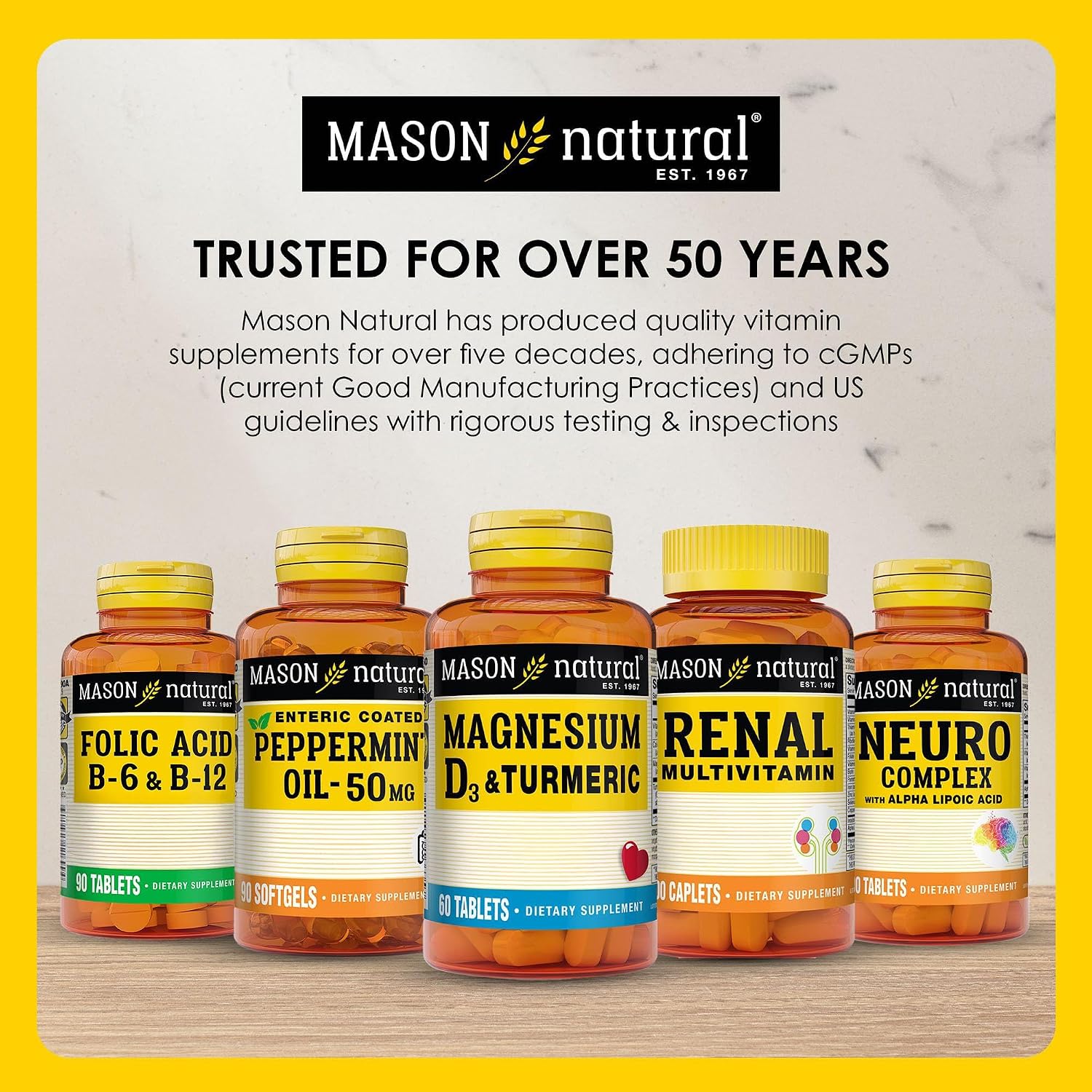 Mason Natural Vitamin B Complex, 300-Day Supply, Softgels (Pack of 3)