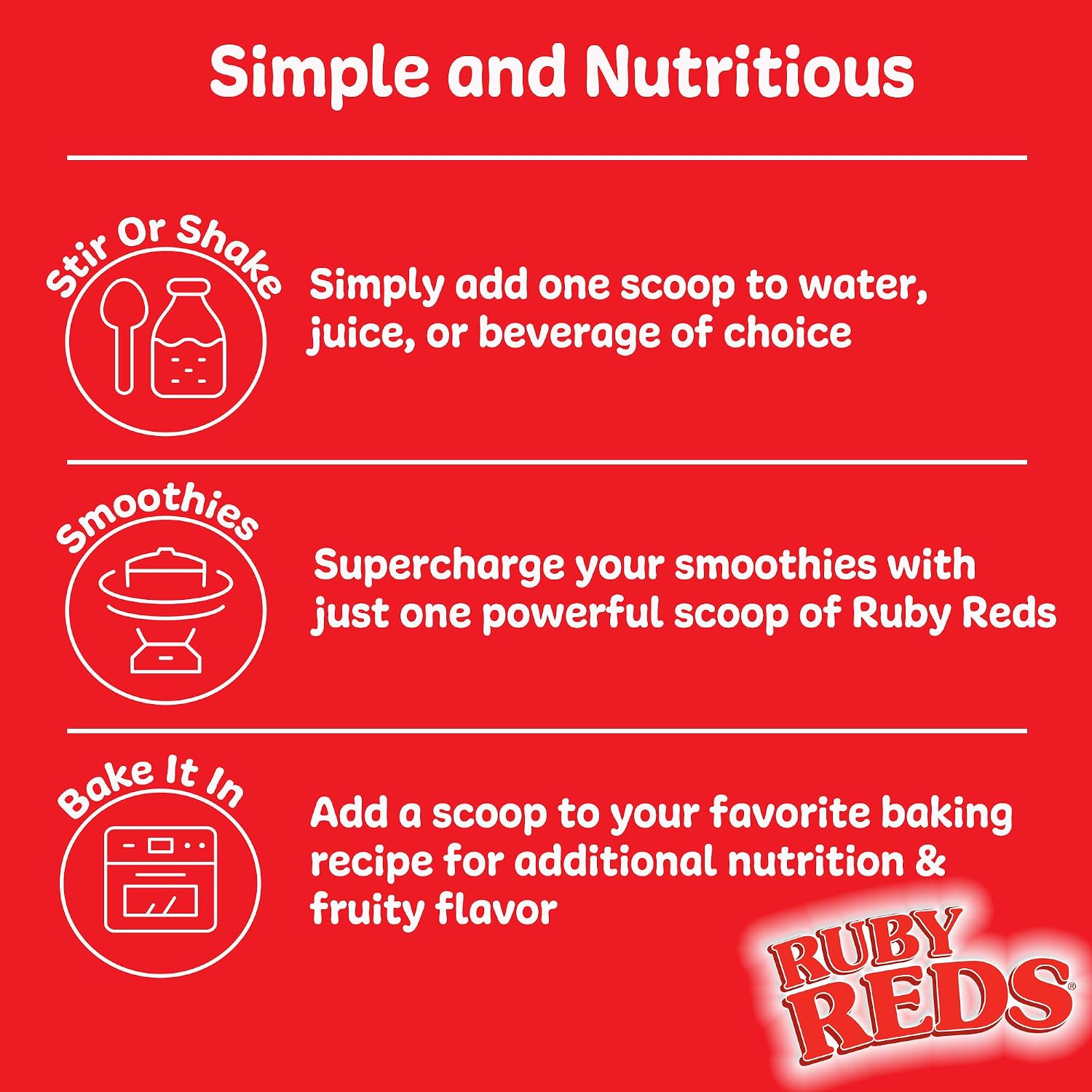 New Vitality Ruby Reds - Superfood Powder, 312 g (30 Servings)