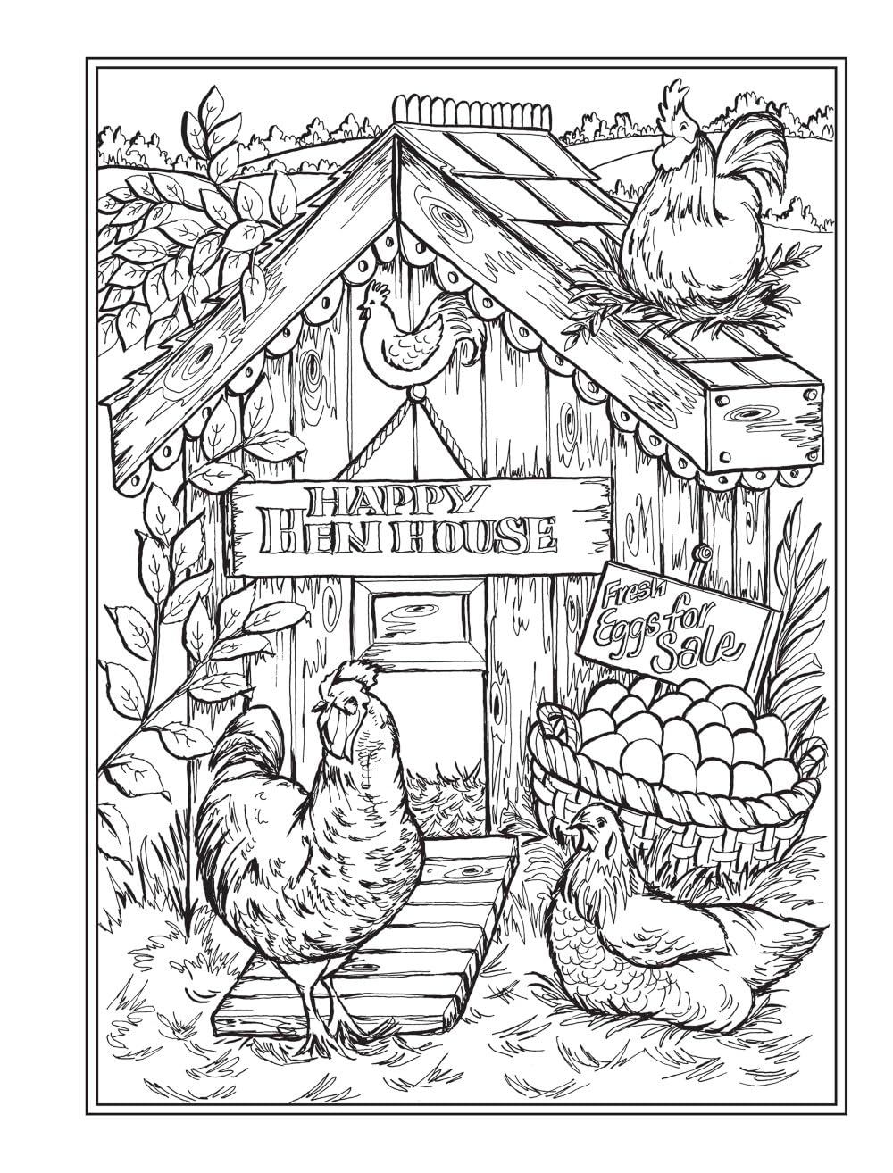 Creative Haven Country Farm Scenes Colouring Book: Relax & Find Your True Colors (Adult Colouring Books: In the Country)