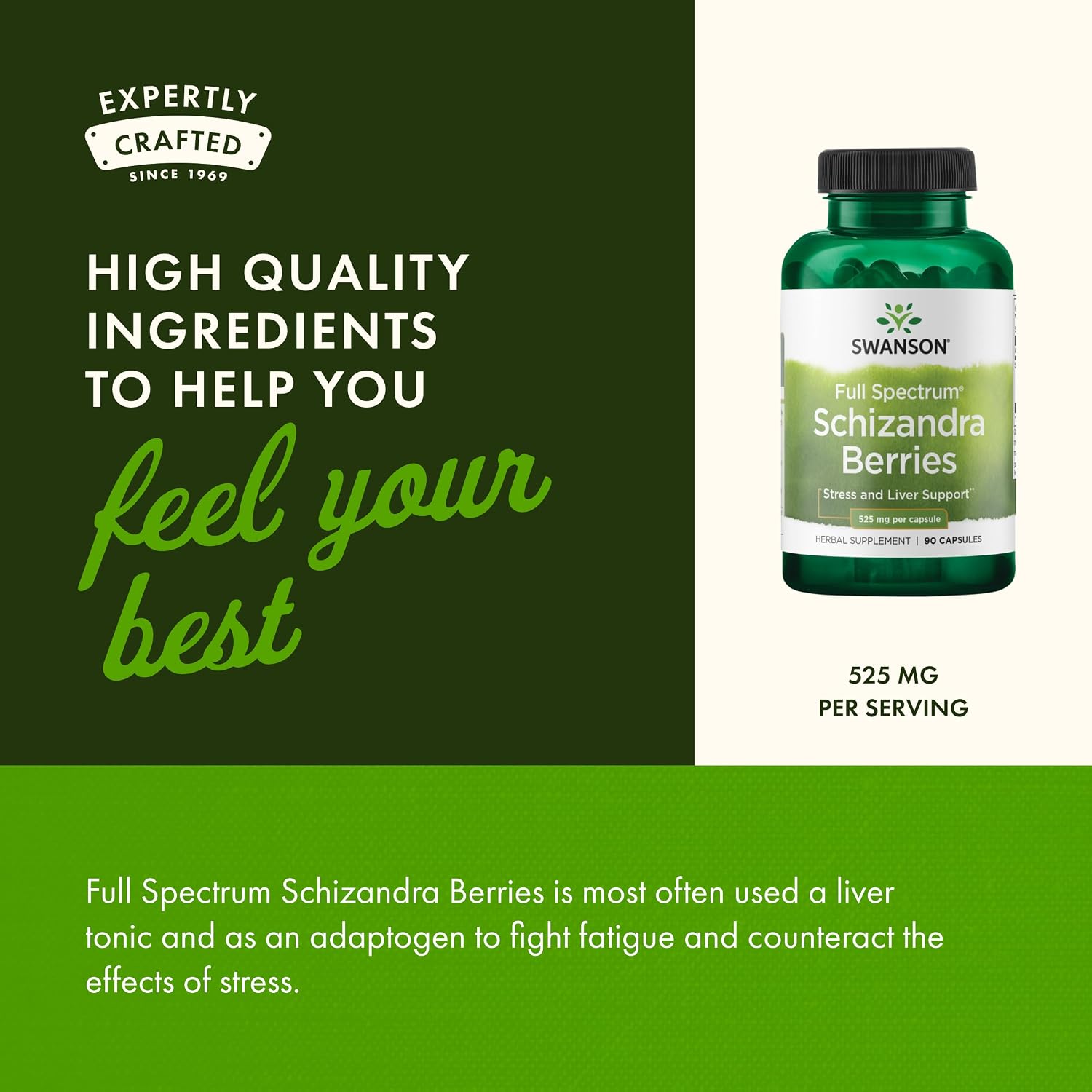 Swanson Full Spectrum Schizandra Berries - 90 Capsules, 525 mg Each