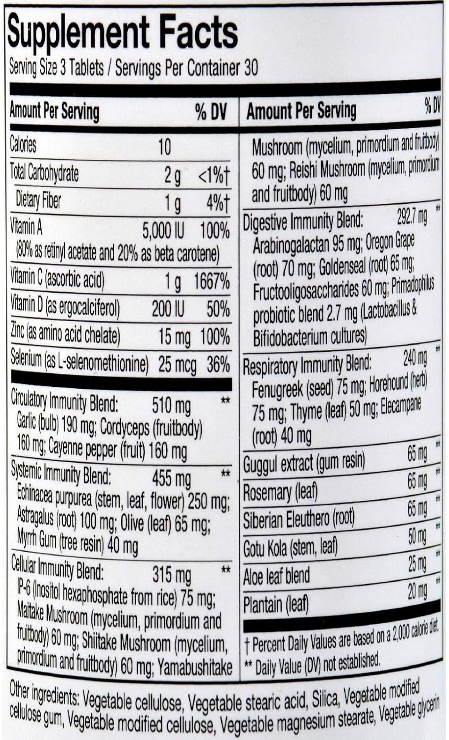 Nature's Way System Well Ultimate Immunity MultiSystem Defense - 90 Vegetarian Tablets