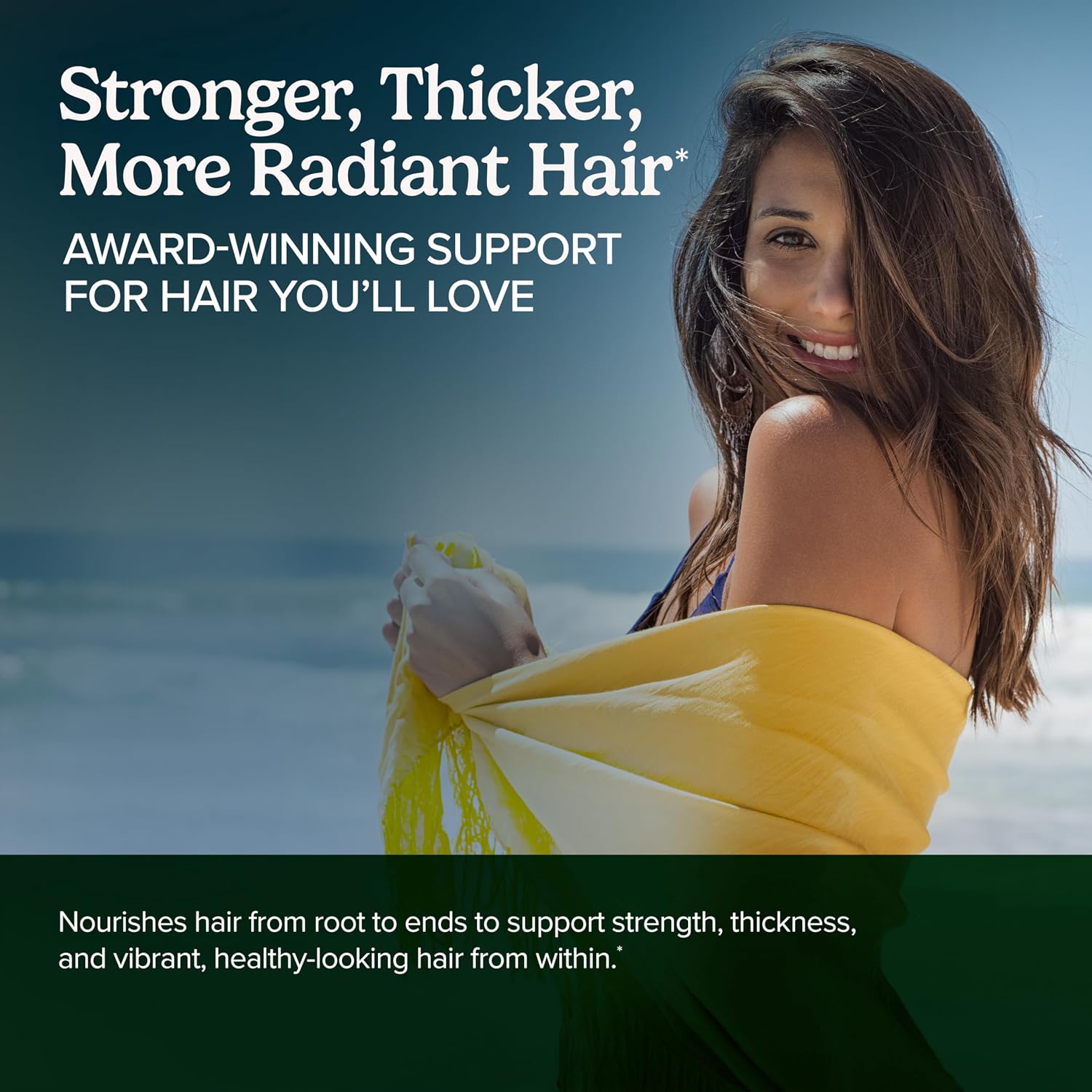Terry Naturally Hair Renew Formula - 60 Softgels - Supports Healthy Hair, Nourishes Thinning Hair, with Millet Seed Oil, Horsetail, Biotin & Folic Acid - Gluten-Free - 30 Servings