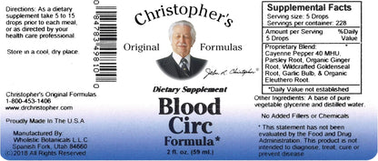Blood Circulation Extract by Dr. Christopher 2 fl oz Liquid