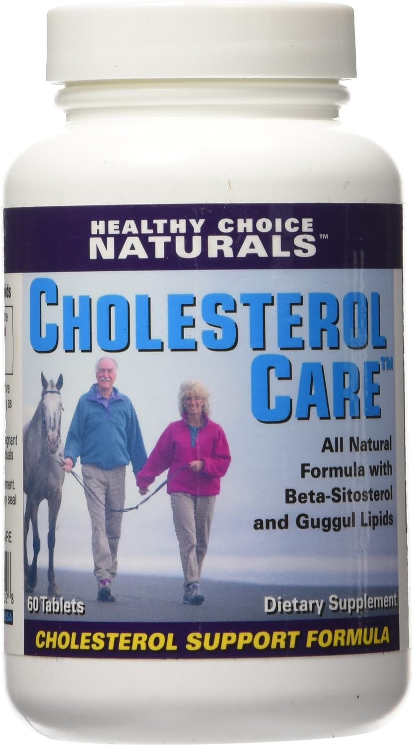 Healthy Choice Naturals Cholesterol Care Supplement – All-Natural Cholesterol Health Support Formula, 60 Tablets