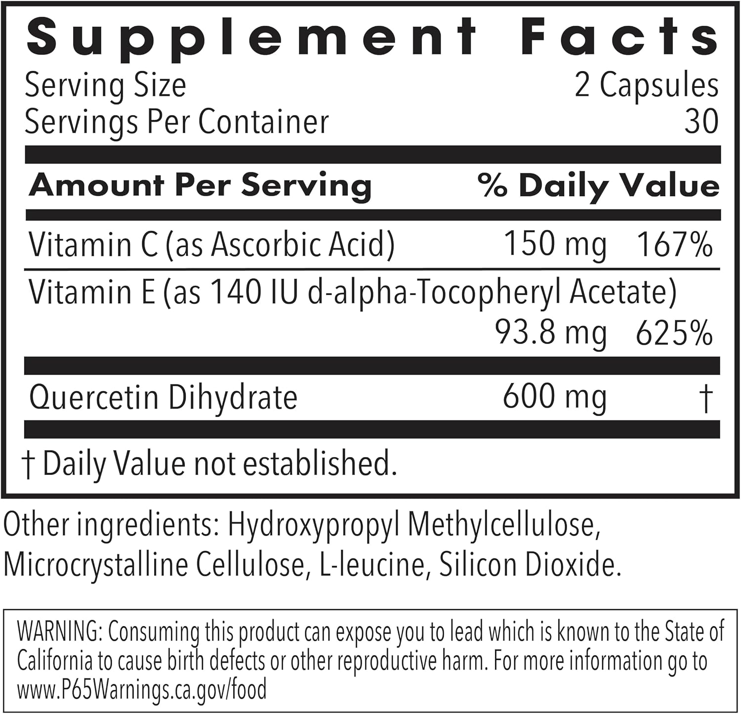 ARG Quercetin 300 - Supports Mast Cell and Histamine Response - görsel 2