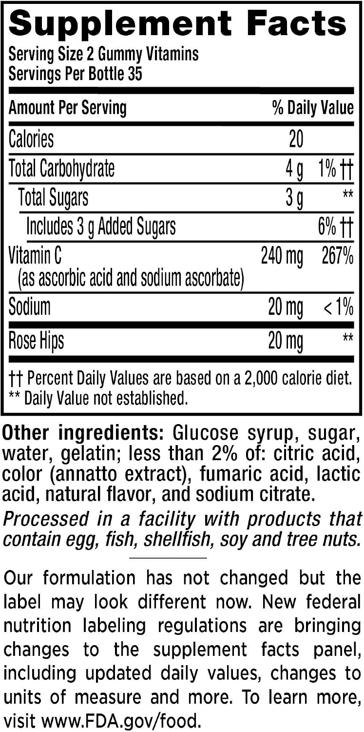 Vitafusion Power C Gummy Vitamins, 70 Count, Pack of 3