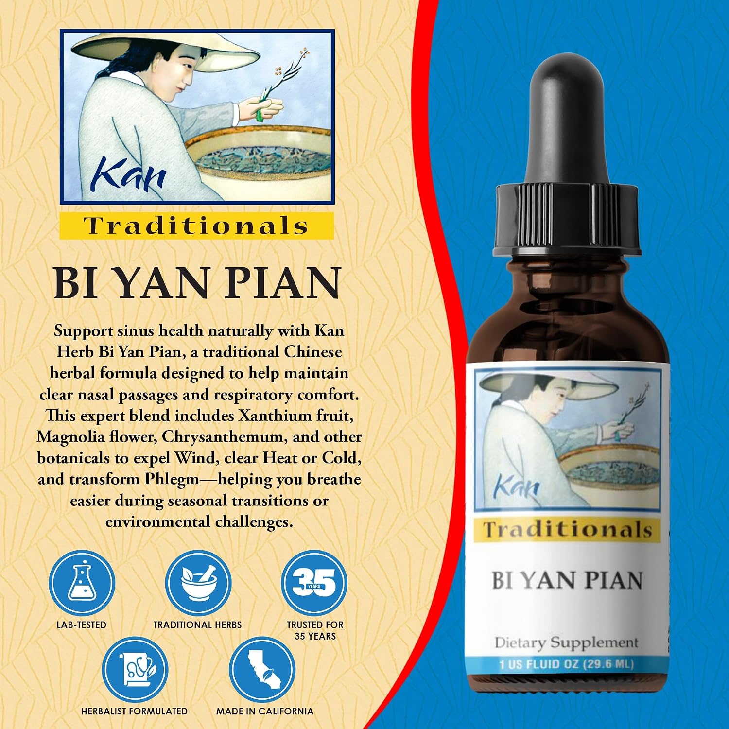 Kan Herbs Bi Yan Pian 1 oz (30 mL)