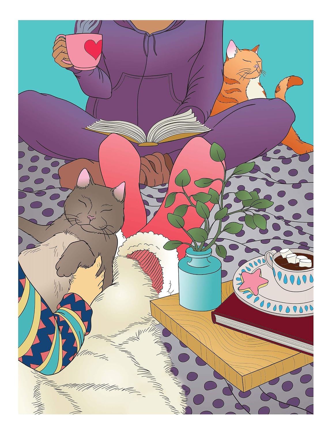 Creative Haven Happy Home: A Hygge Colouring Book (Adult Colouring Books: Calm)