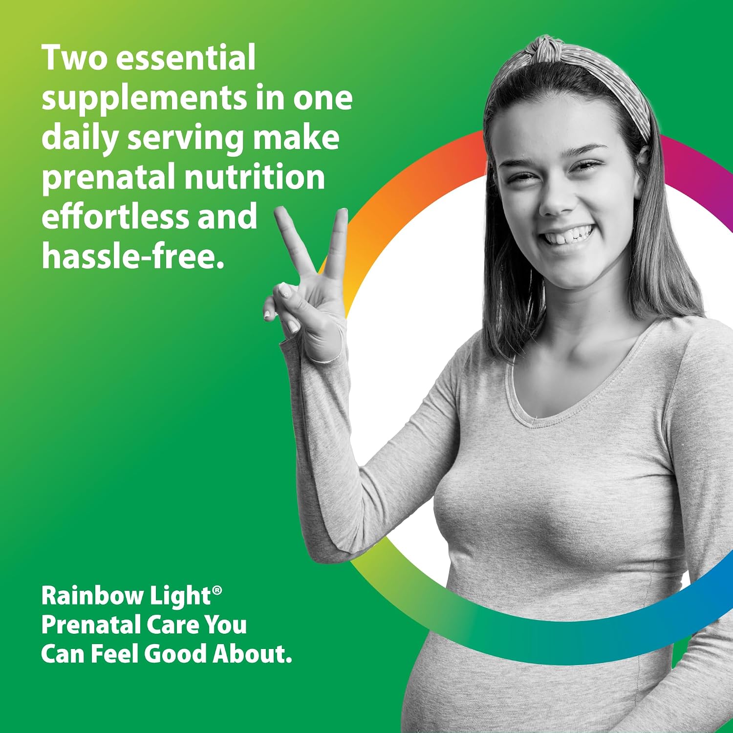 Rainbow Light Prenatal DHA Vitamins for Women – 30 Caplets & 30 Softgels – Omega-3 Fish Oil (DHA & EPA)