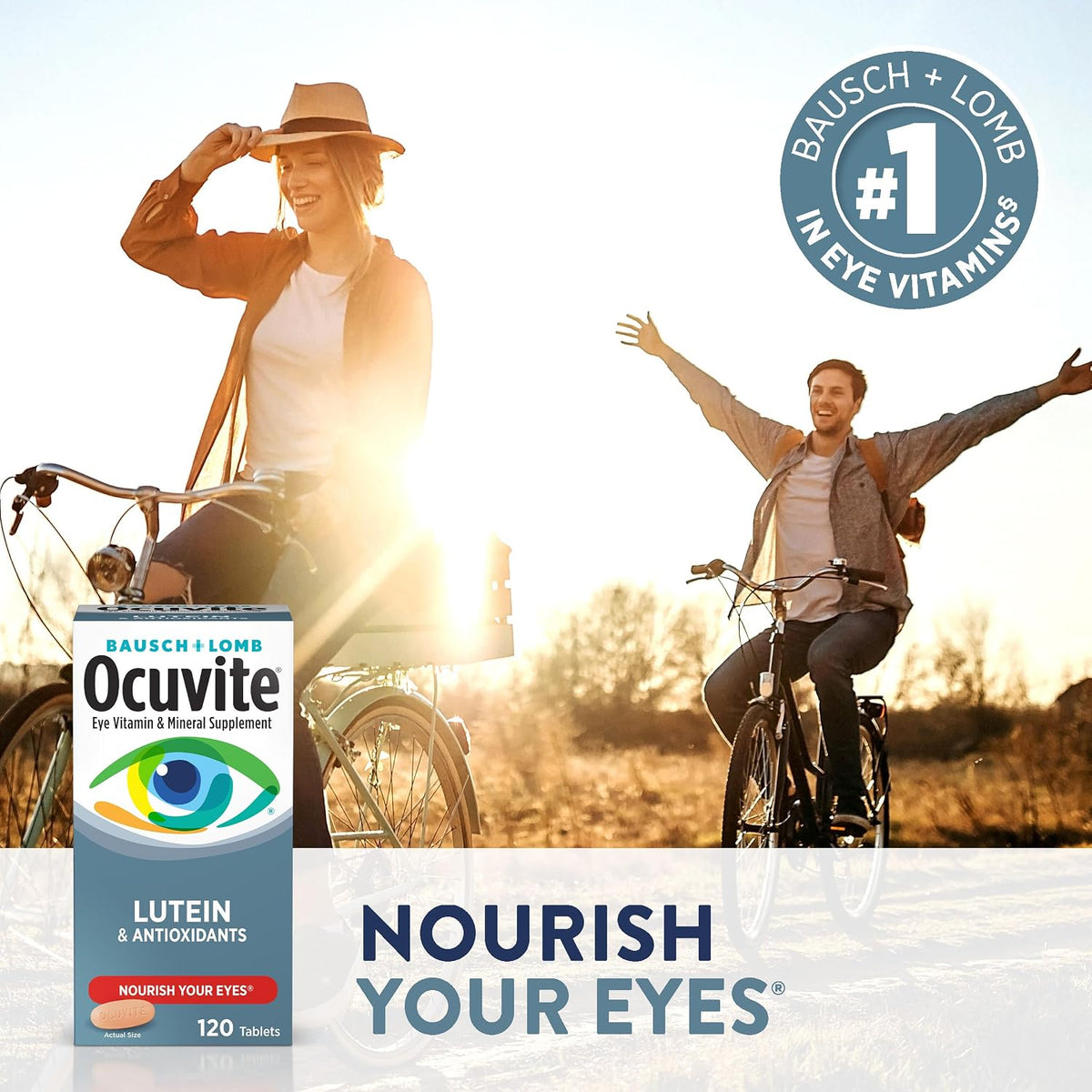 Bausch + Lomb Ocuvite Vitamin & Mineral Supplement with Lutein, 120 Tablets (Pack of 3) - görsel 6