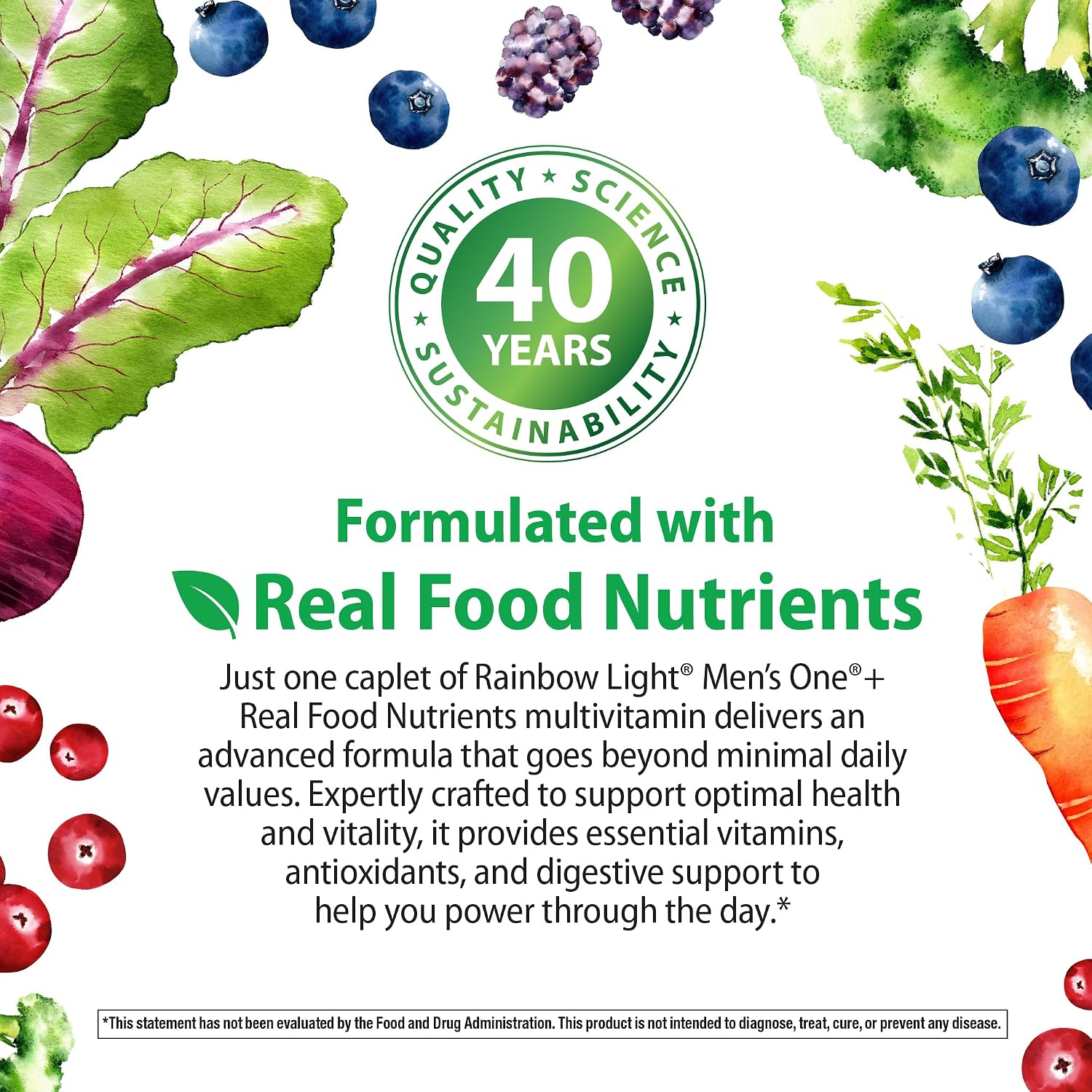 Rainbow Light Men's Multivitamin One+ | 150 Caplets