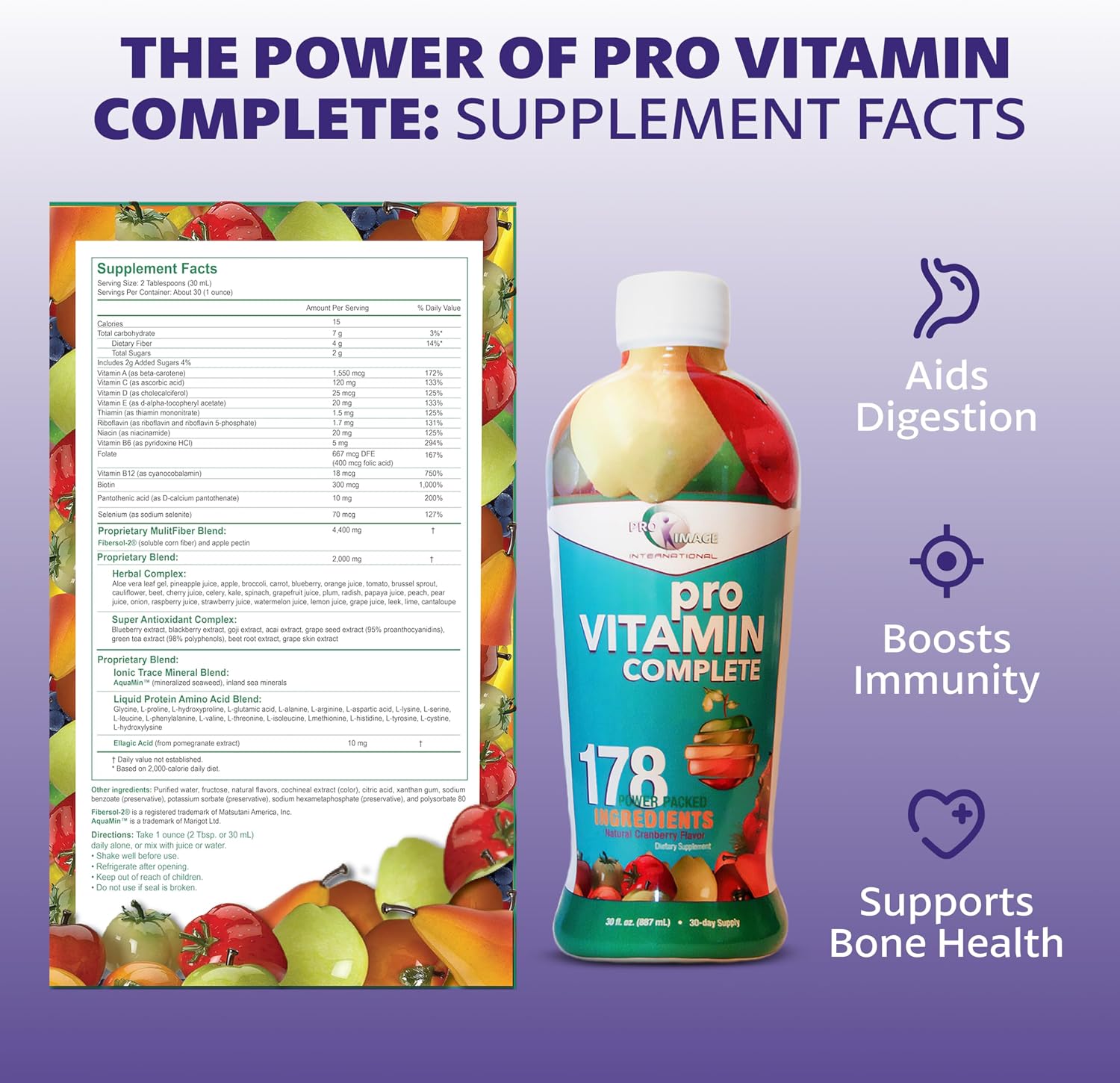 Pro Vitamin Complete 887 mL (30 oz) Liquid Multivitamin Supplement