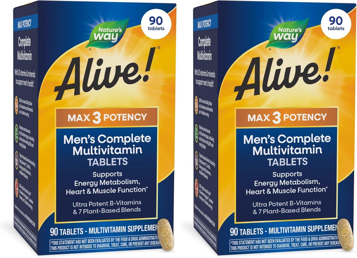 Nature's Way Alive! Men's Max3 Potency Daily Multivitamin