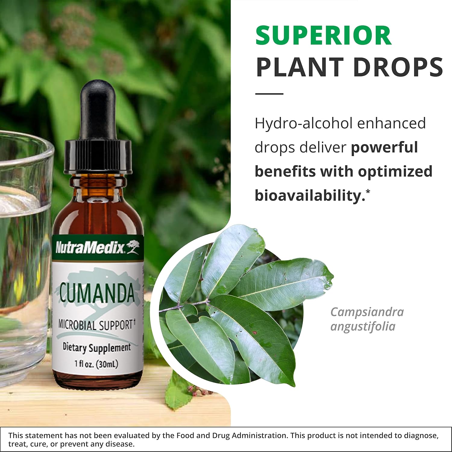 NutraMedix Cumanda Liquid Immune Support – Huacapurana Bark Extract, 30 ml