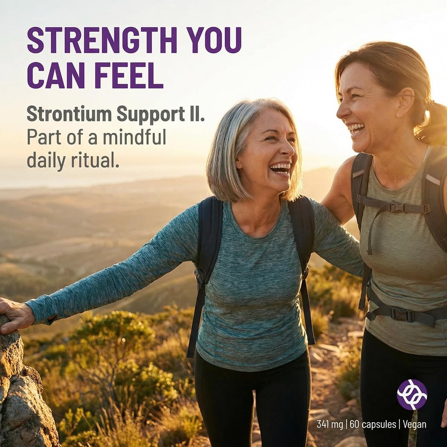 AOR Strontium Support II 341 mg, 60 Vegan Capsules - görsel 6
