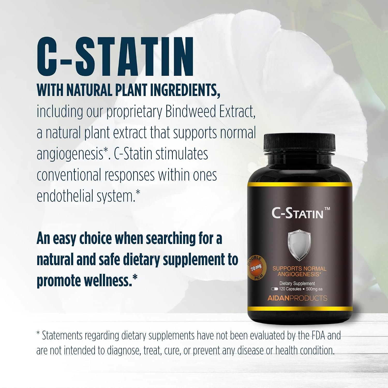 C-Statin: Clinically Studied Proprietary Extract for Normal Angiogenesis Support (120 Capsules)