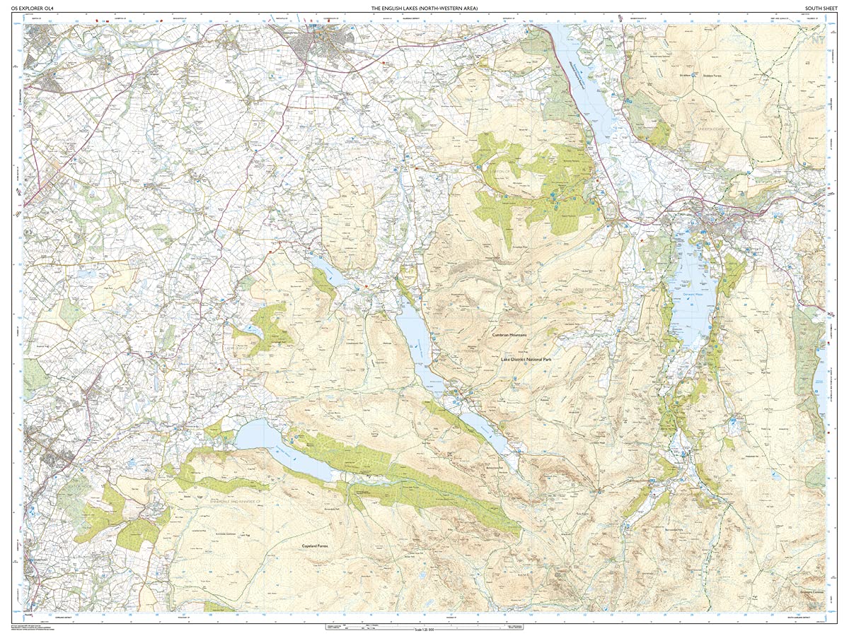 Lake District OS Explorer map OL4 The English Lakes - Northwestern area: Keswick, Cockermouth & Wigton