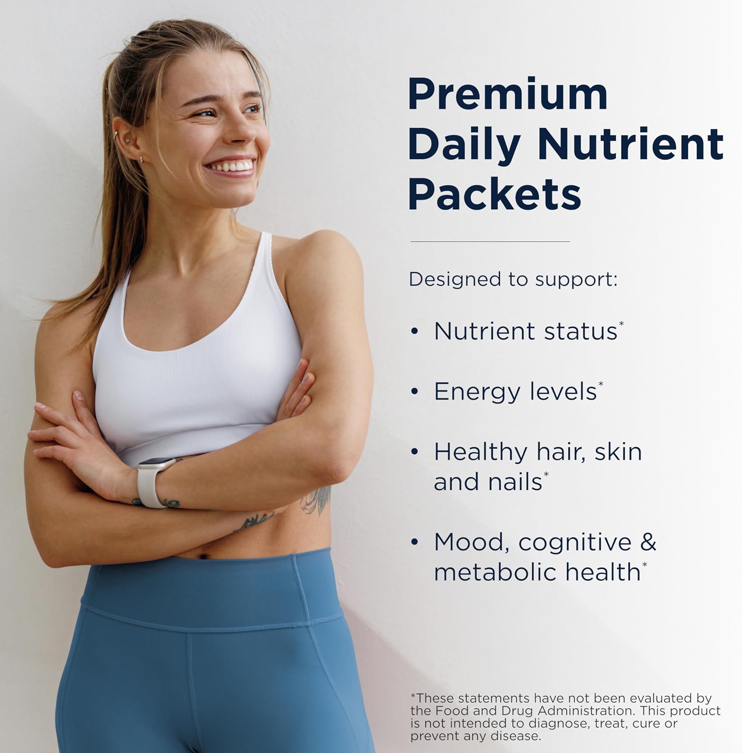 Designs for Health Twice Daily Essential Packets - Daily Multivitamin with Omega-3 Fish Oil, Calcium, Magnesium, and Chelated Minerals (60 Packets)