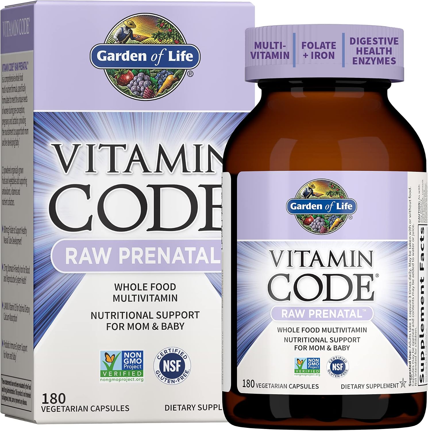 Garden of Life Vitamin Code Raw Prenatal Multivitamin - 30 Day Supply