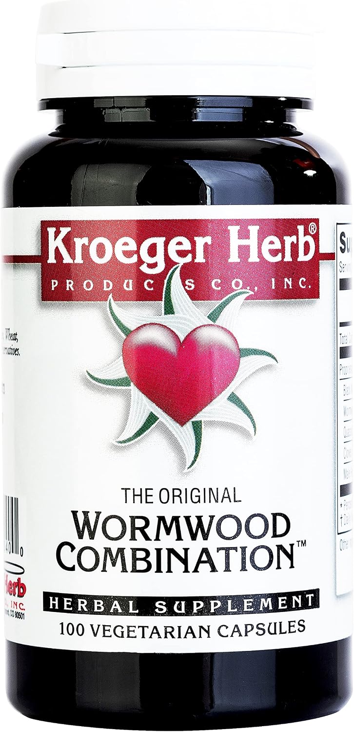 Kroeger Herb Wormwood Combination - 100 Vegetarian Capsules