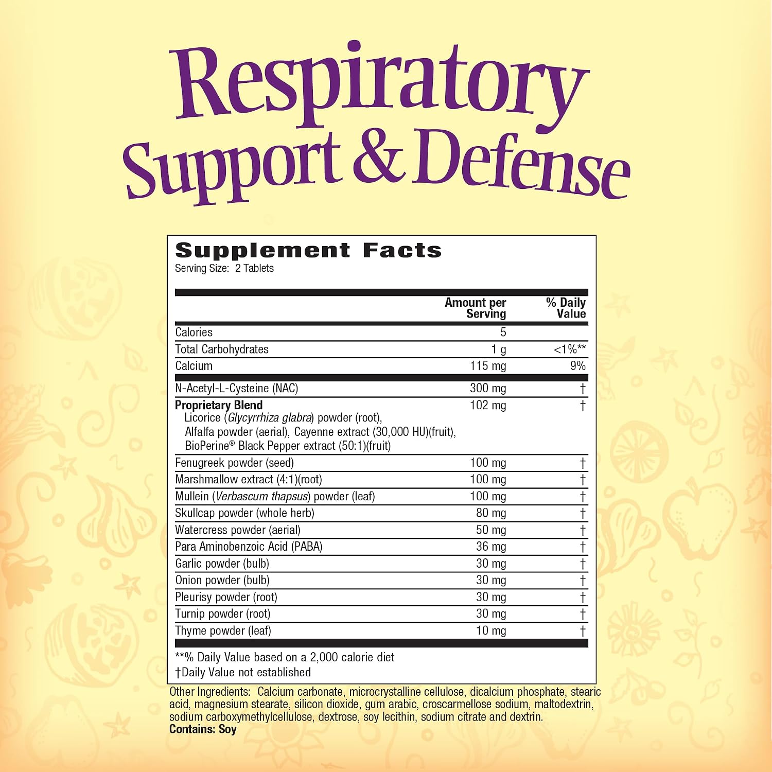 Nature's Secret Respiratory Support & Defense Tablets, 60 Count