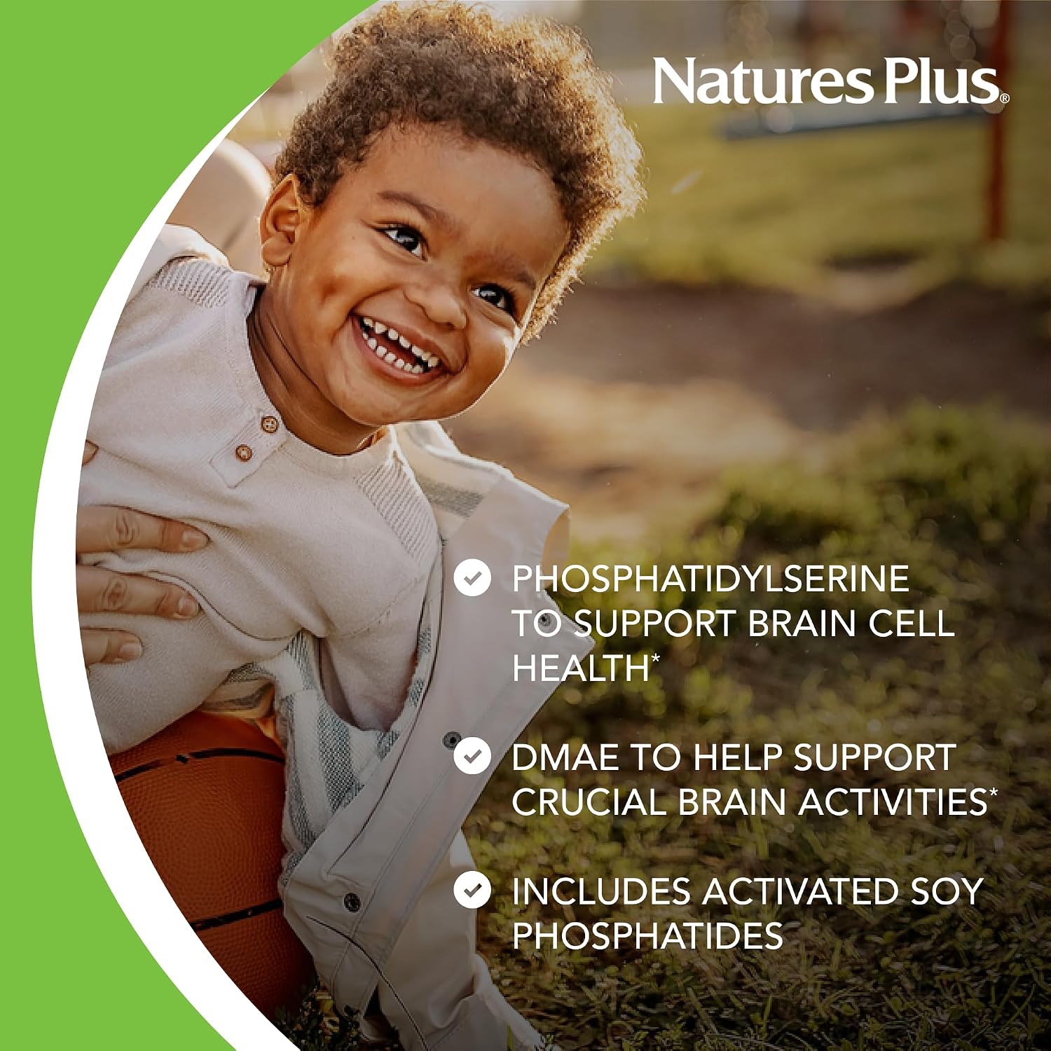 NaturesPlus Pedi-Active - 120 Chewable Tablets - Mixed Berry Flavour - Children's Brain & Focus Supplement
