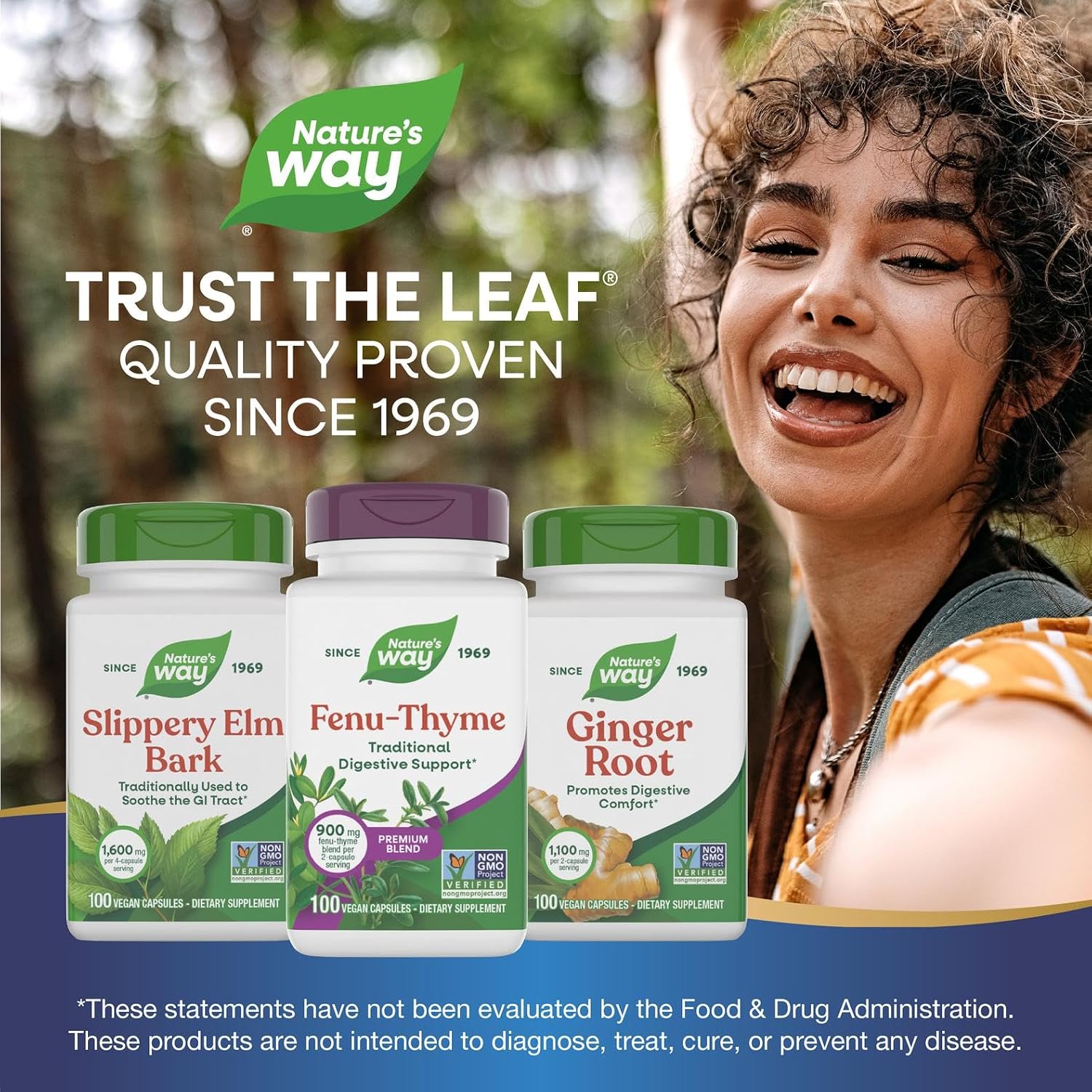 Nature's Way Fenu-Thyme, 900 mg per Serving, 100 Veg Capsules