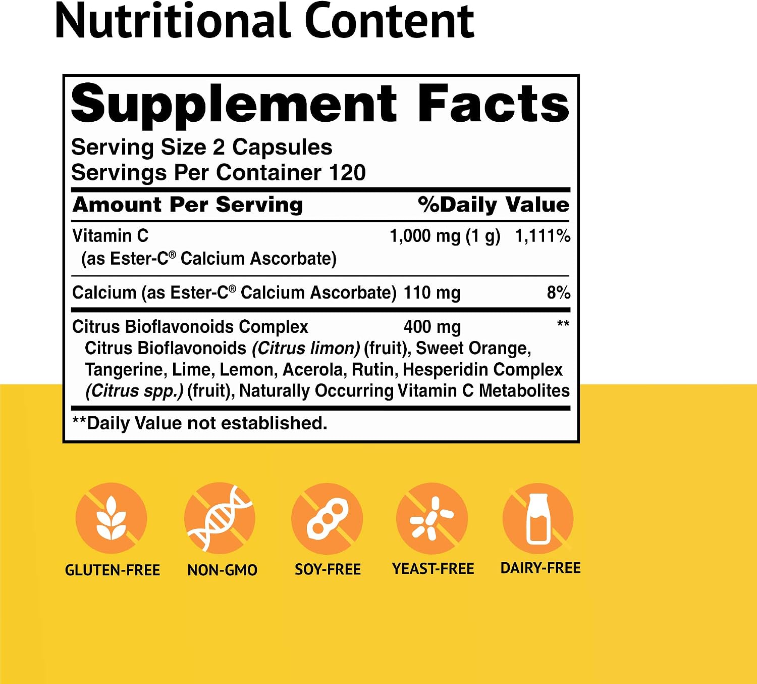 American Health Ester-C with Citrus Bioflavonoids, 500 mg, 240 Capsules